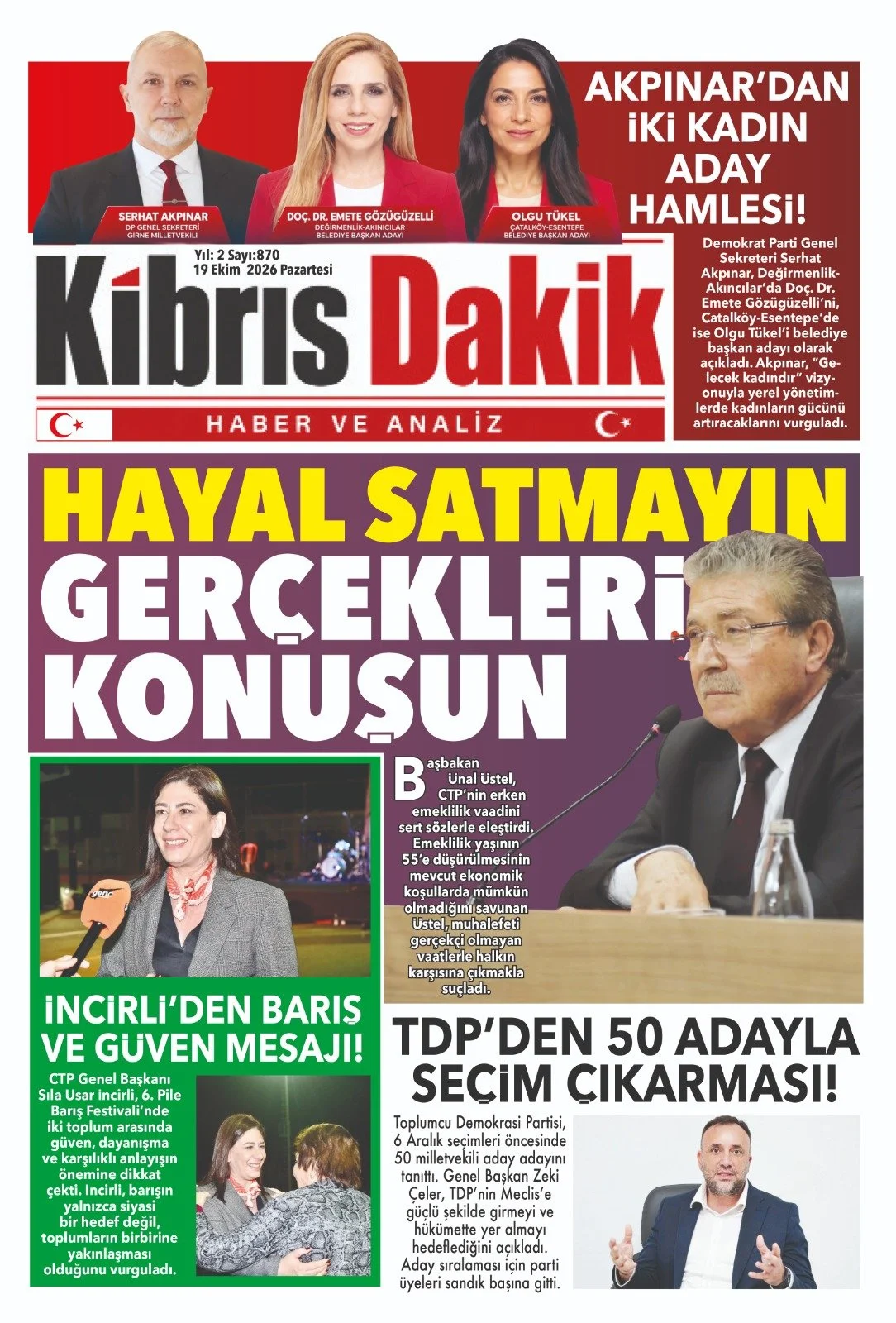 Gazete Manşetleri - 19 Ekim 2026 - 30