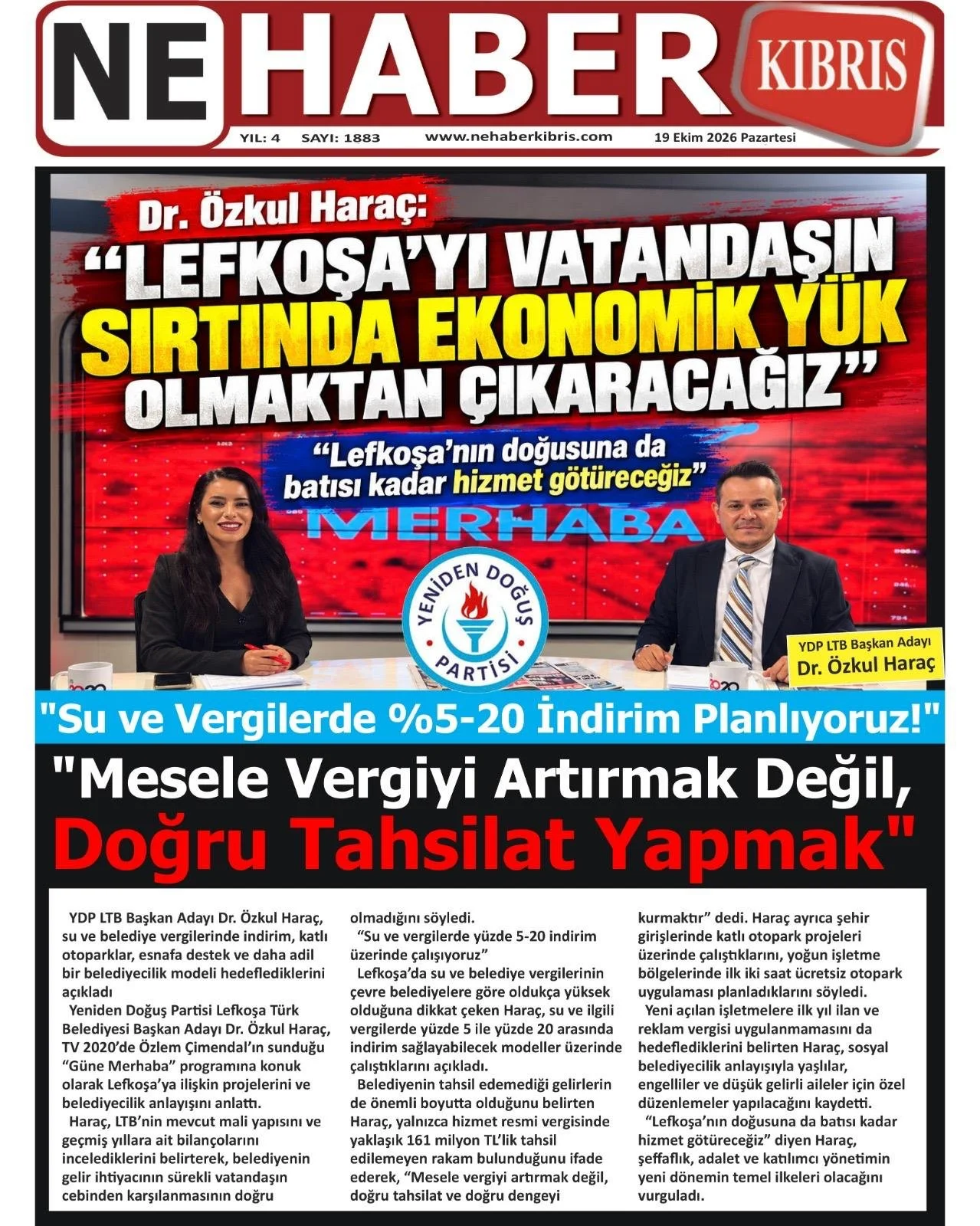 Gazete Manşetleri - 19 Ekim 2026 - 16