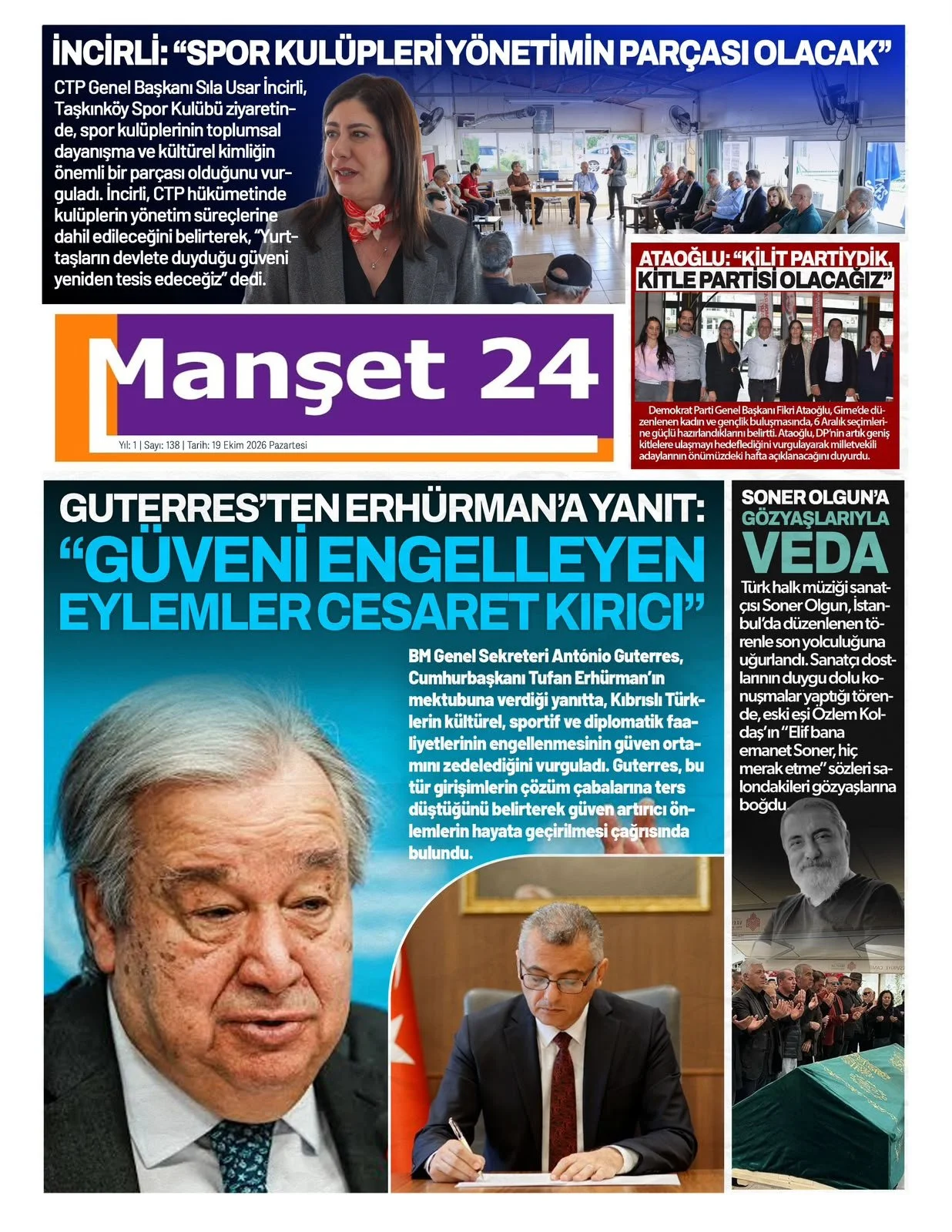 Gazete Manşetleri - 19 Ekim 2026 - 39