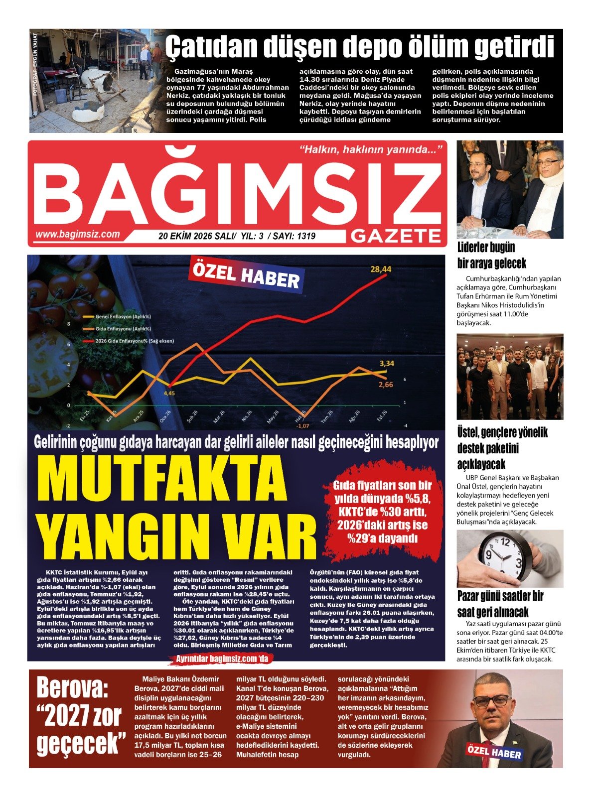 Gazete Manşetleri - 20 Ekim Salı - 42