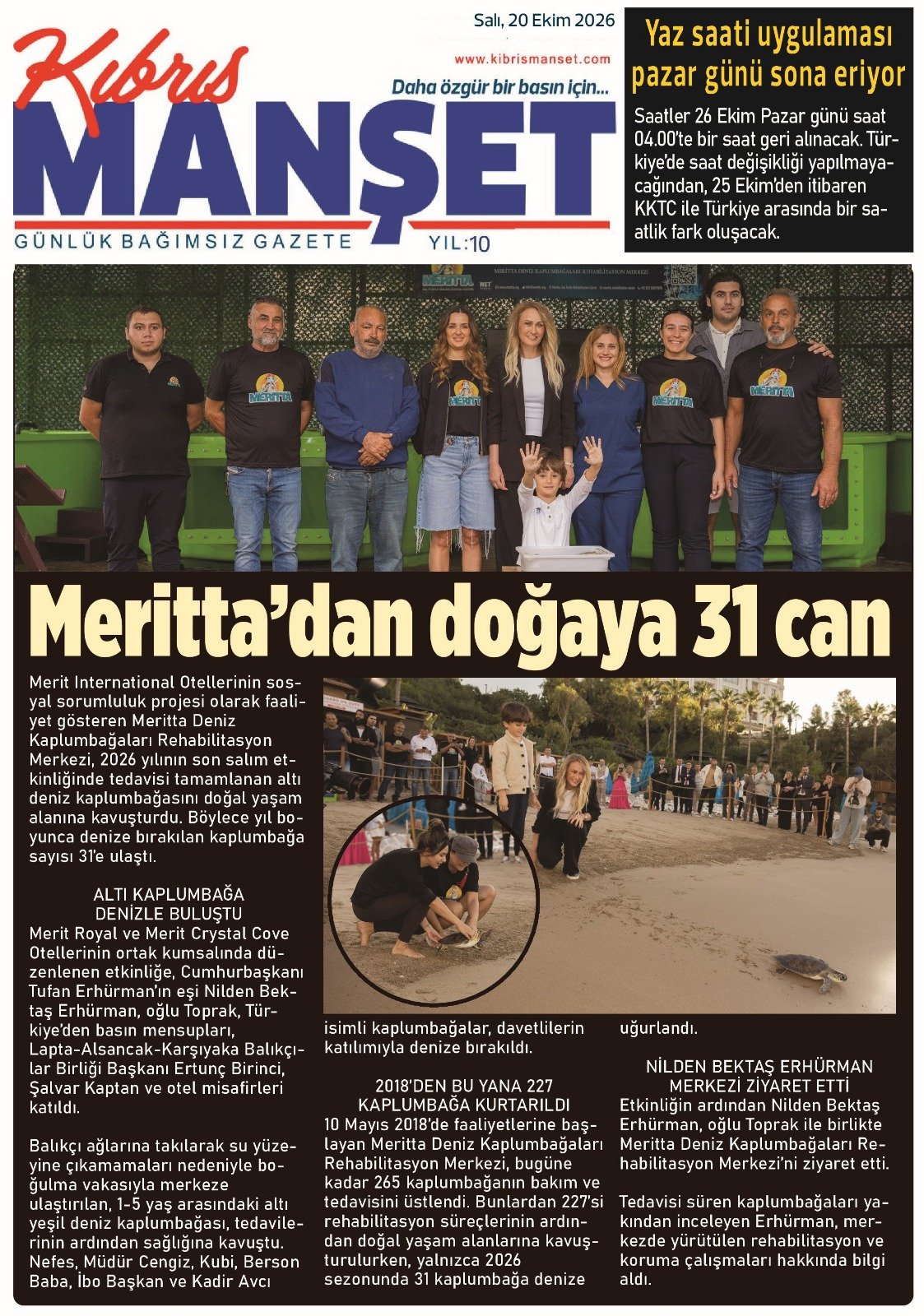 Gazete Manşetleri - 20 Ekim Salı - 26