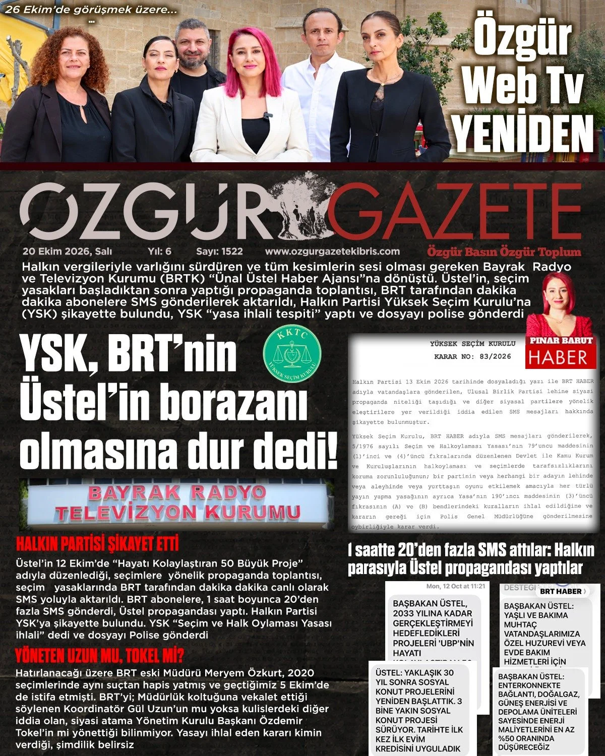 Gazete Manşetleri - 20 Ekim Salı - 27