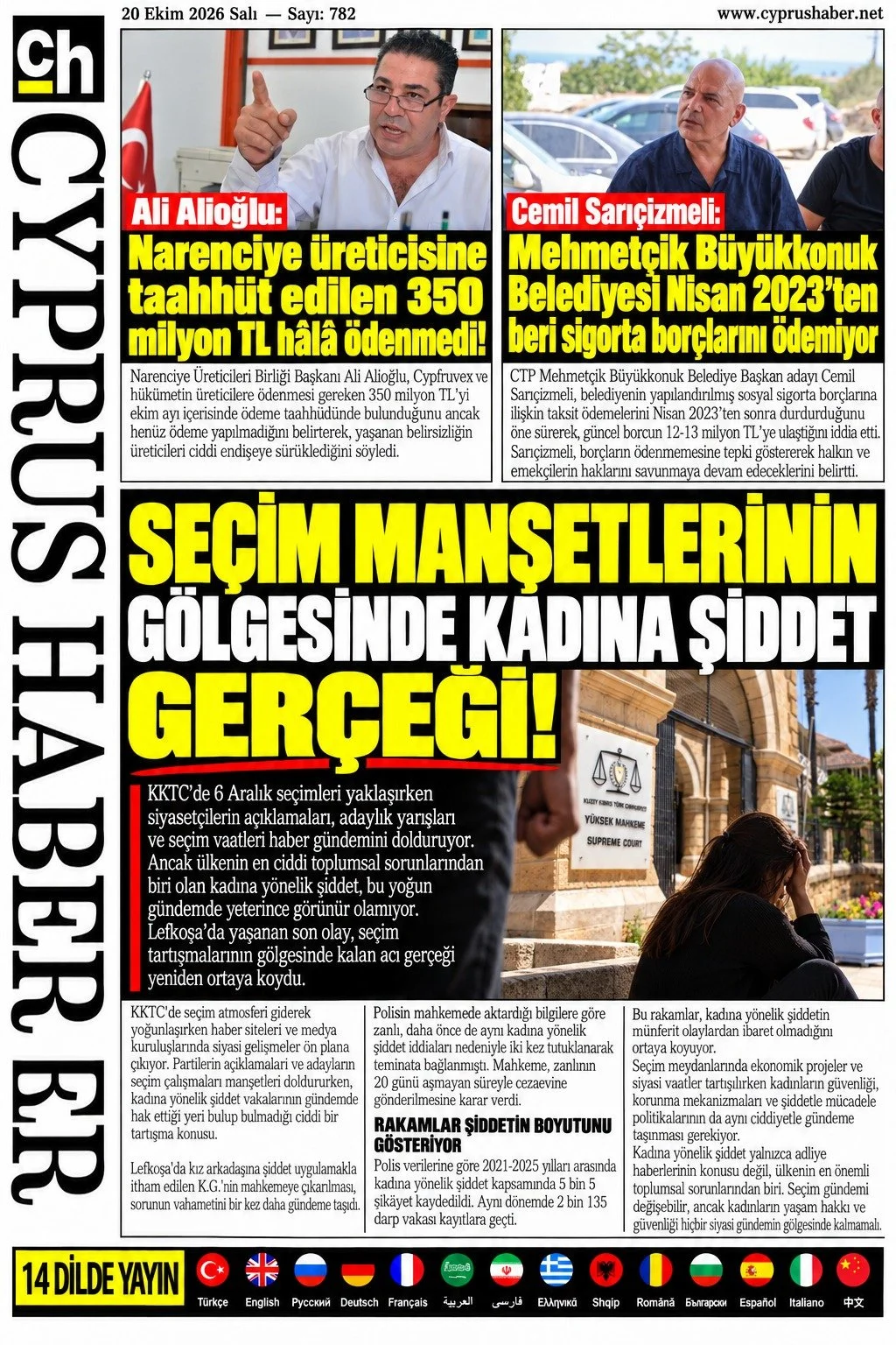 Gazete Manşetleri - 20 Ekim Salı - 36