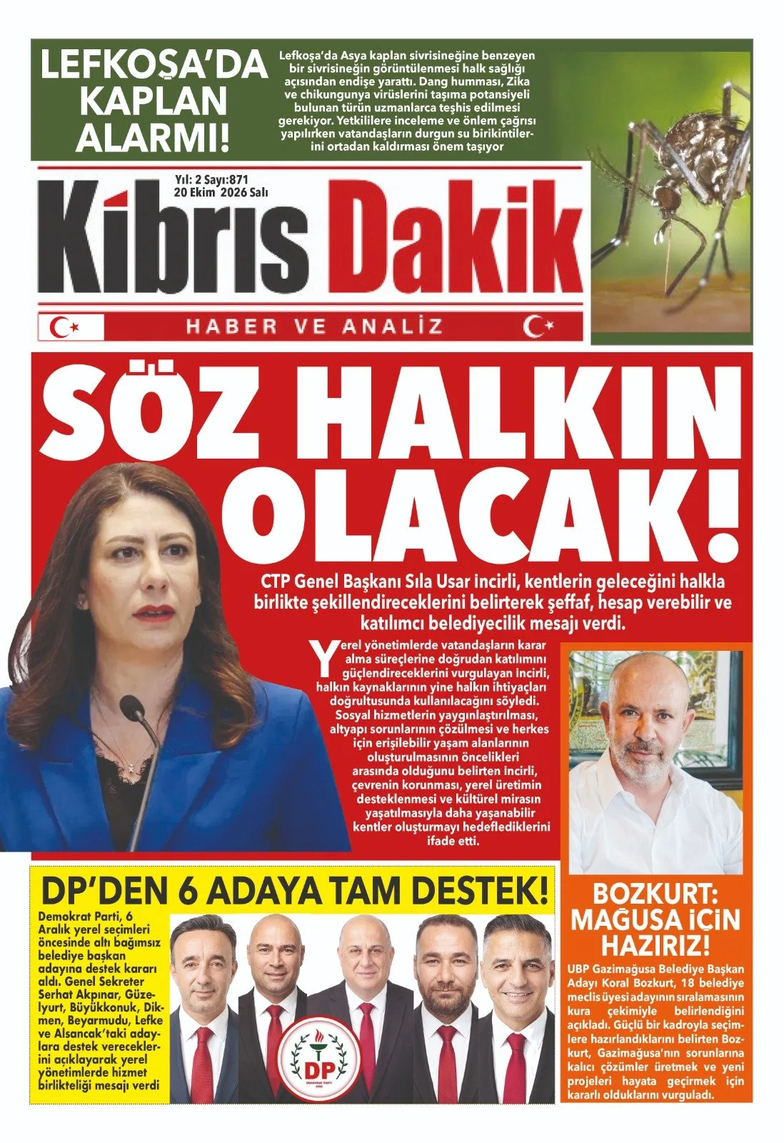 Gazete Manşetleri - 20 Ekim Salı - 20