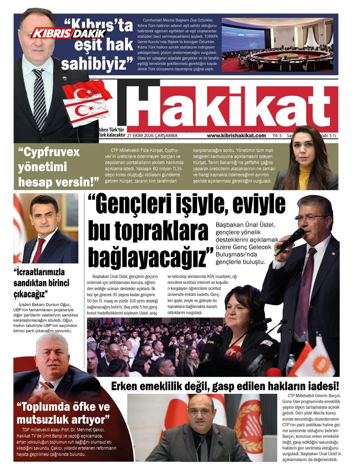 Gazete Manşetleri - 21 Ekim 2026 - 28