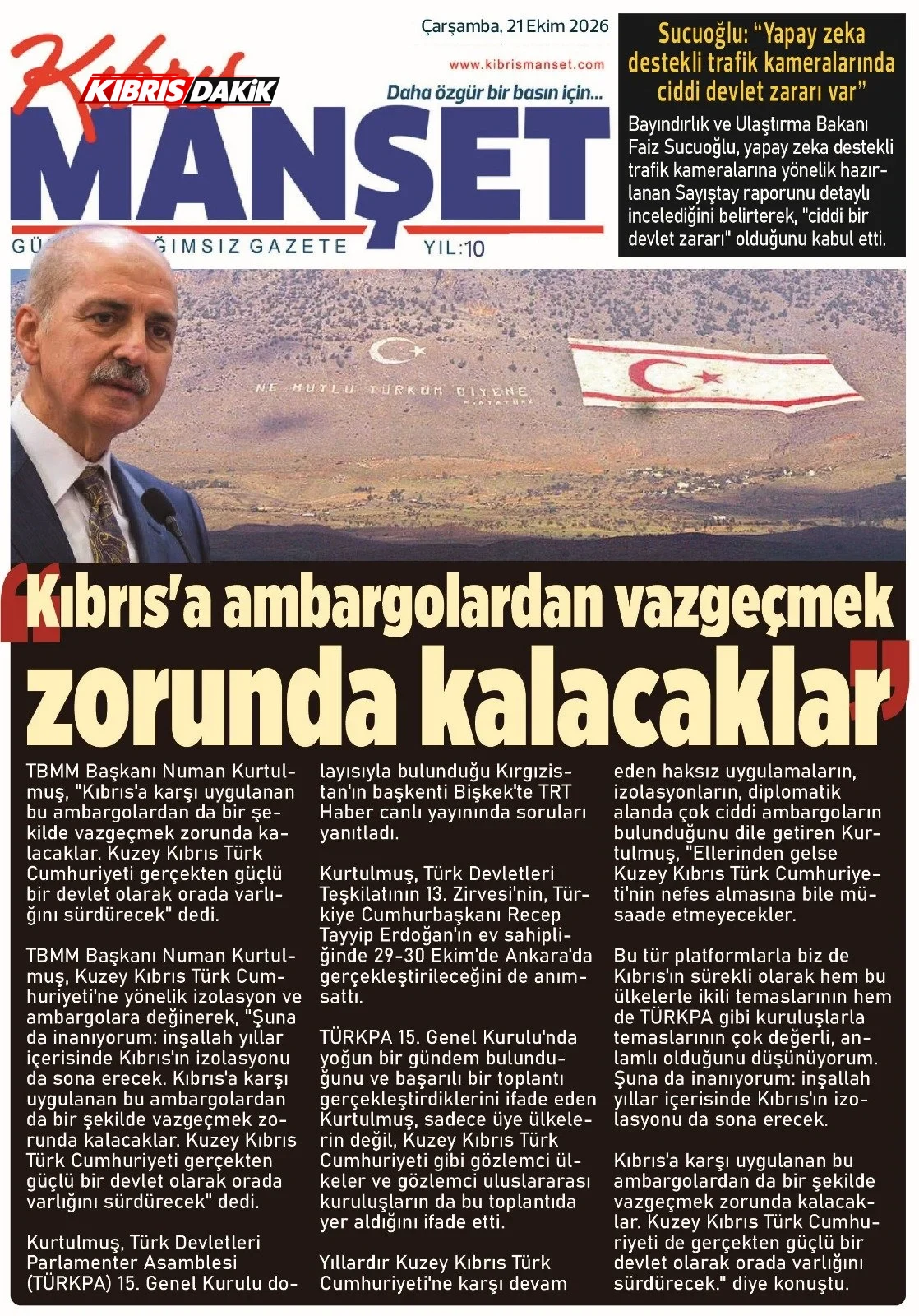 Gazete Manşetleri - 21 Ekim 2026 - 36