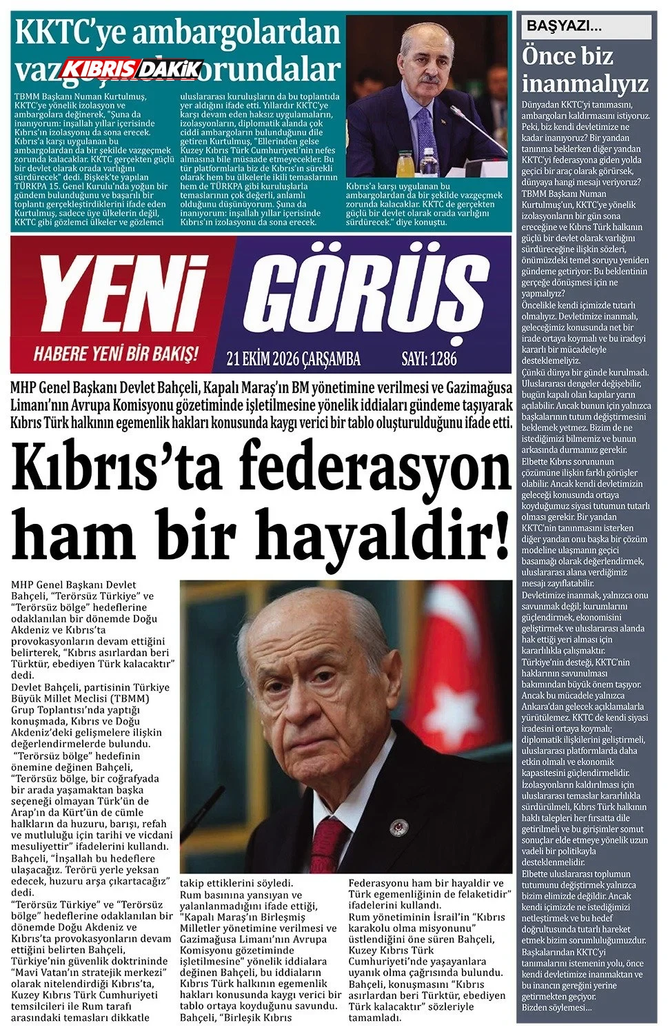 Gazete Manşetleri - 21 Ekim 2026 - 29