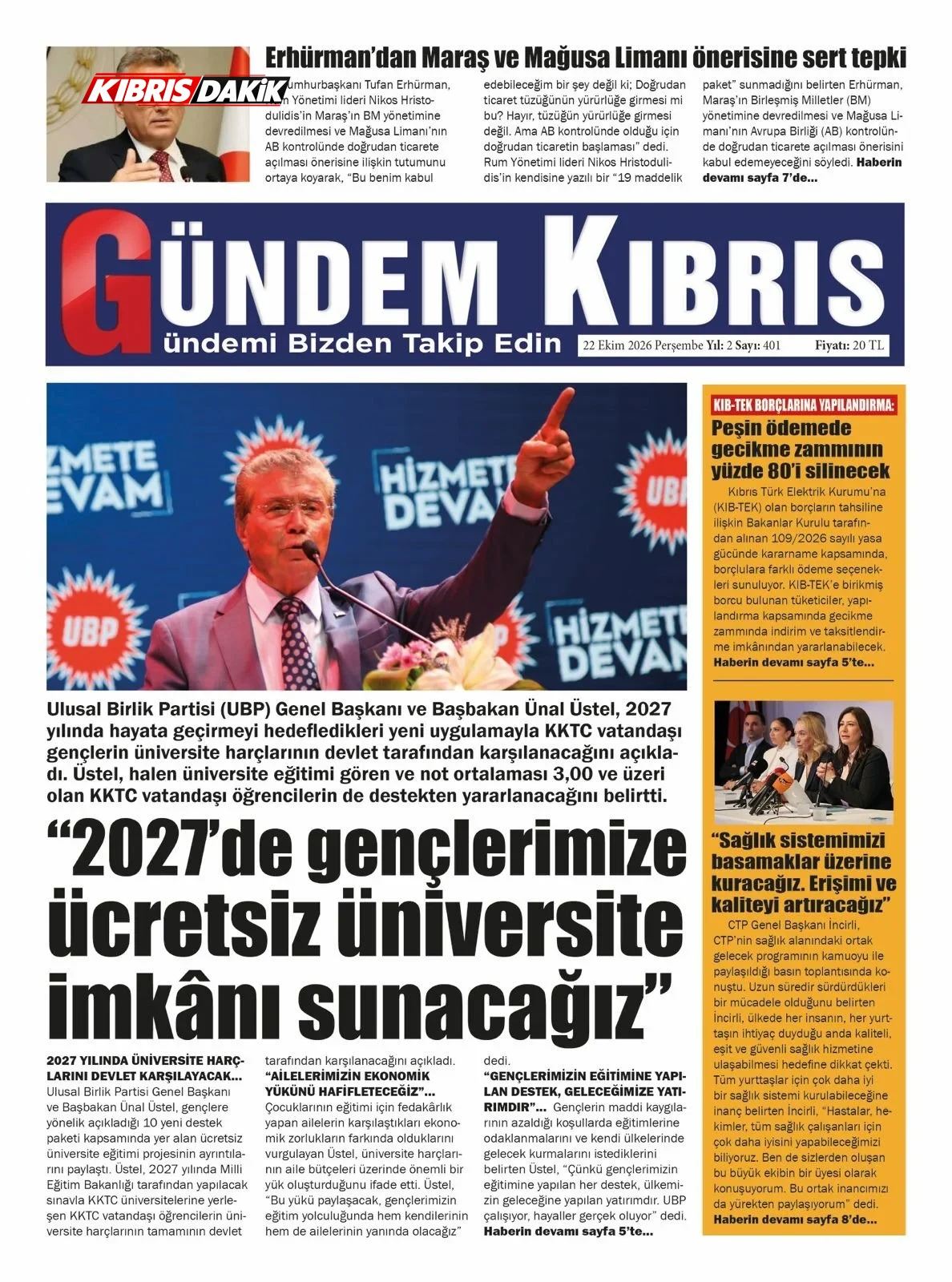 Gazete Manşetleri - 22 Ekim 2026 - 9