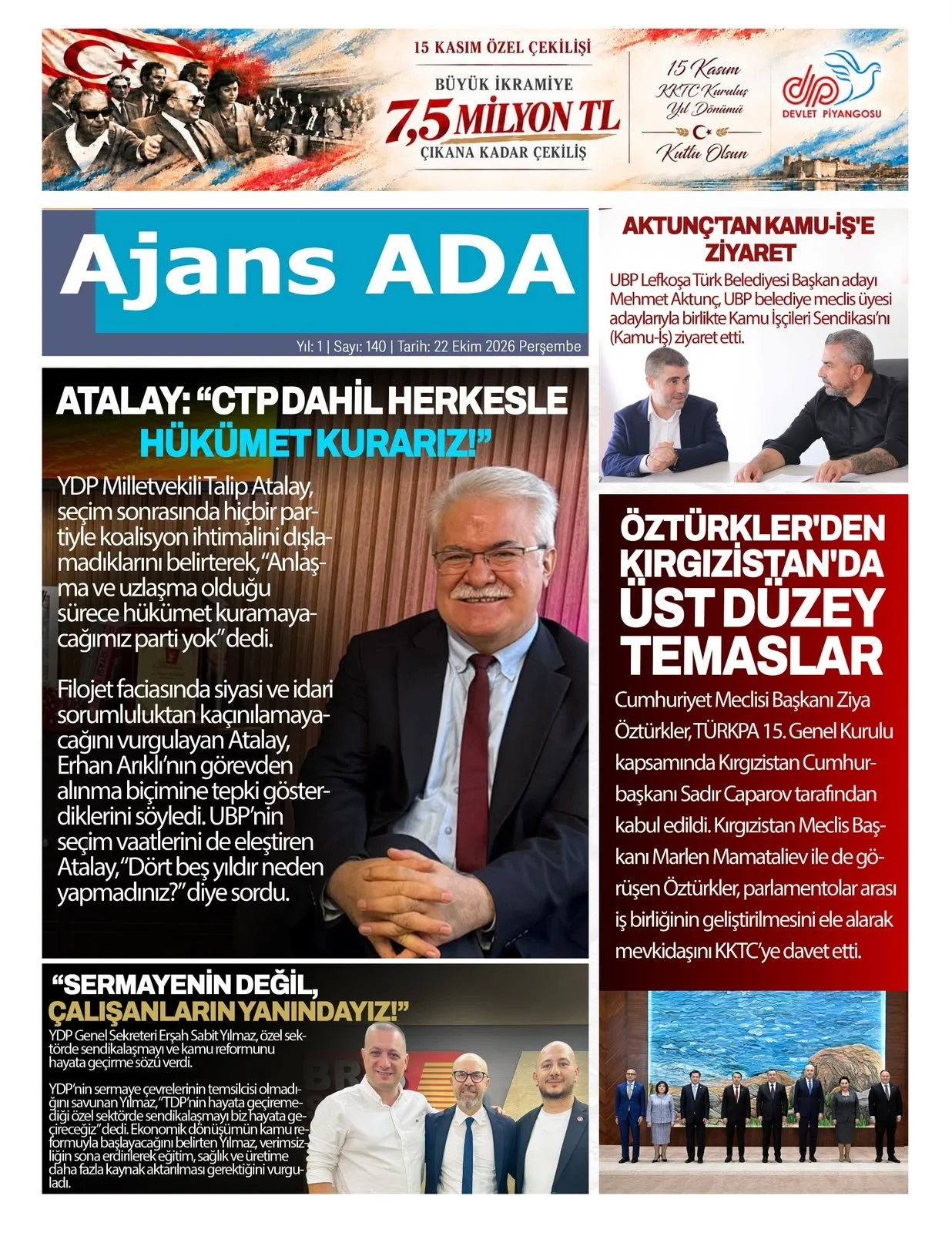 Gazete Manşetleri - 22 Ekim 2026 - 37