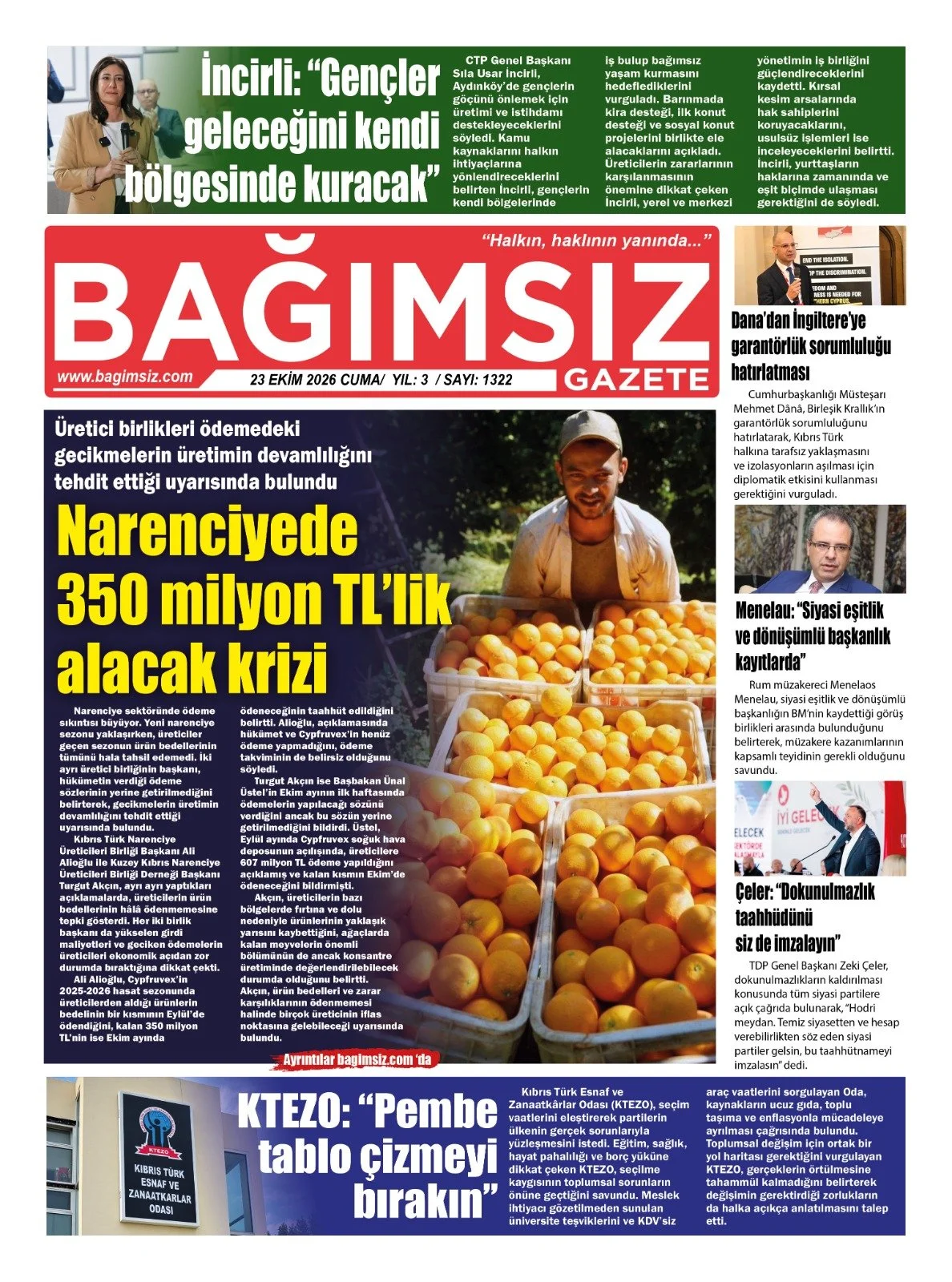 Gazete Manşetleri - 23 Ekim 2024 - 12
