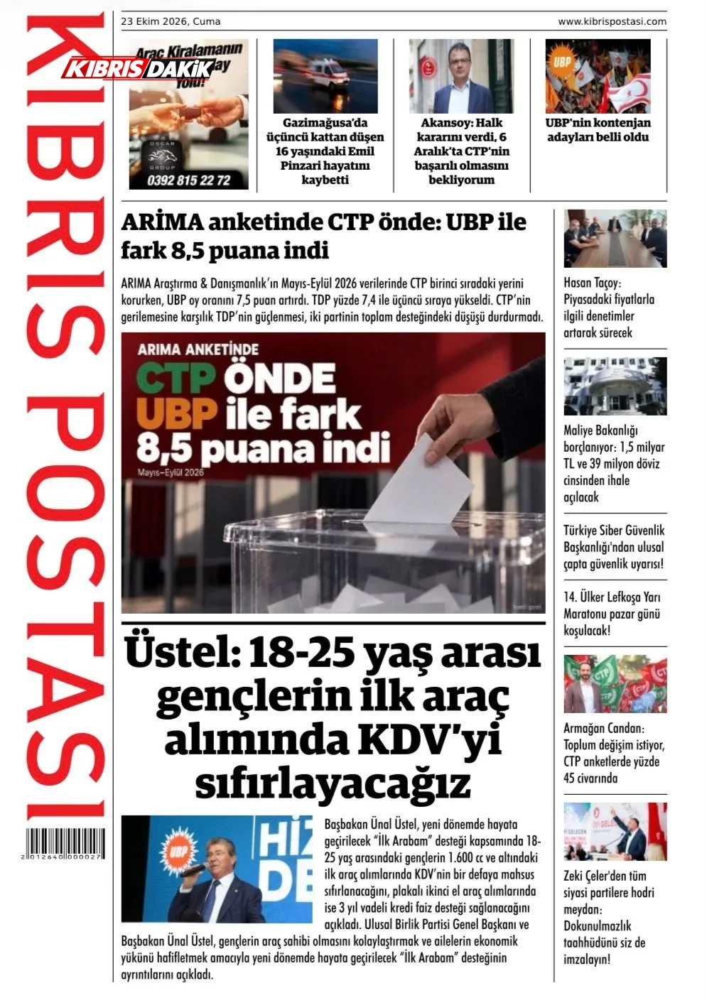 Gazete Manşetleri - 23 Ekim 2024 - 9