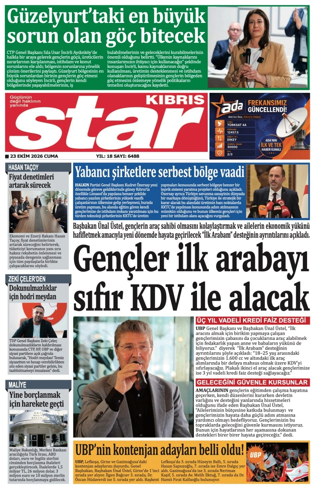 Gazete Manşetleri - 23 Ekim 2024 - 16