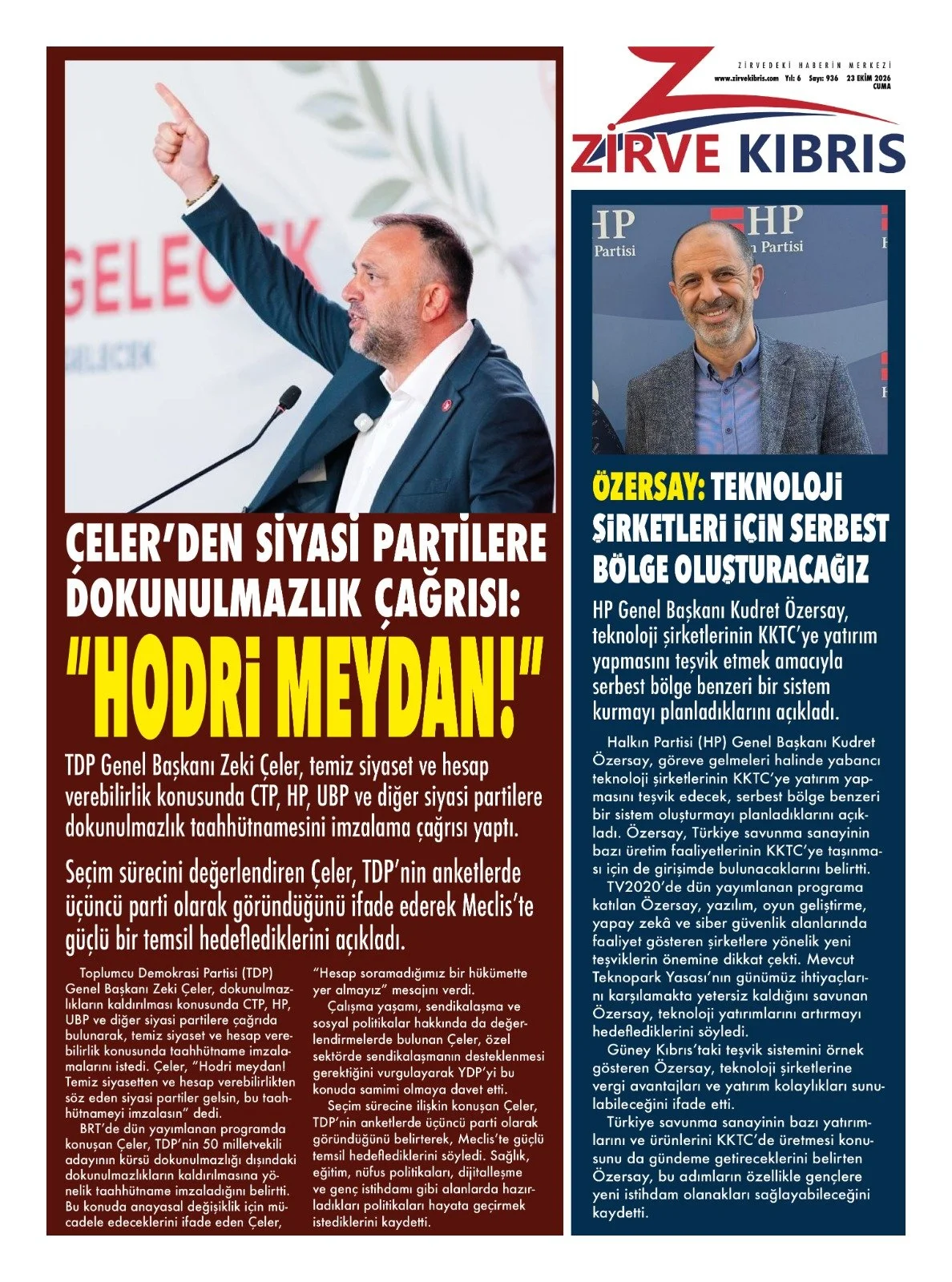 Gazete Manşetleri - 23 Ekim 2024 - 27