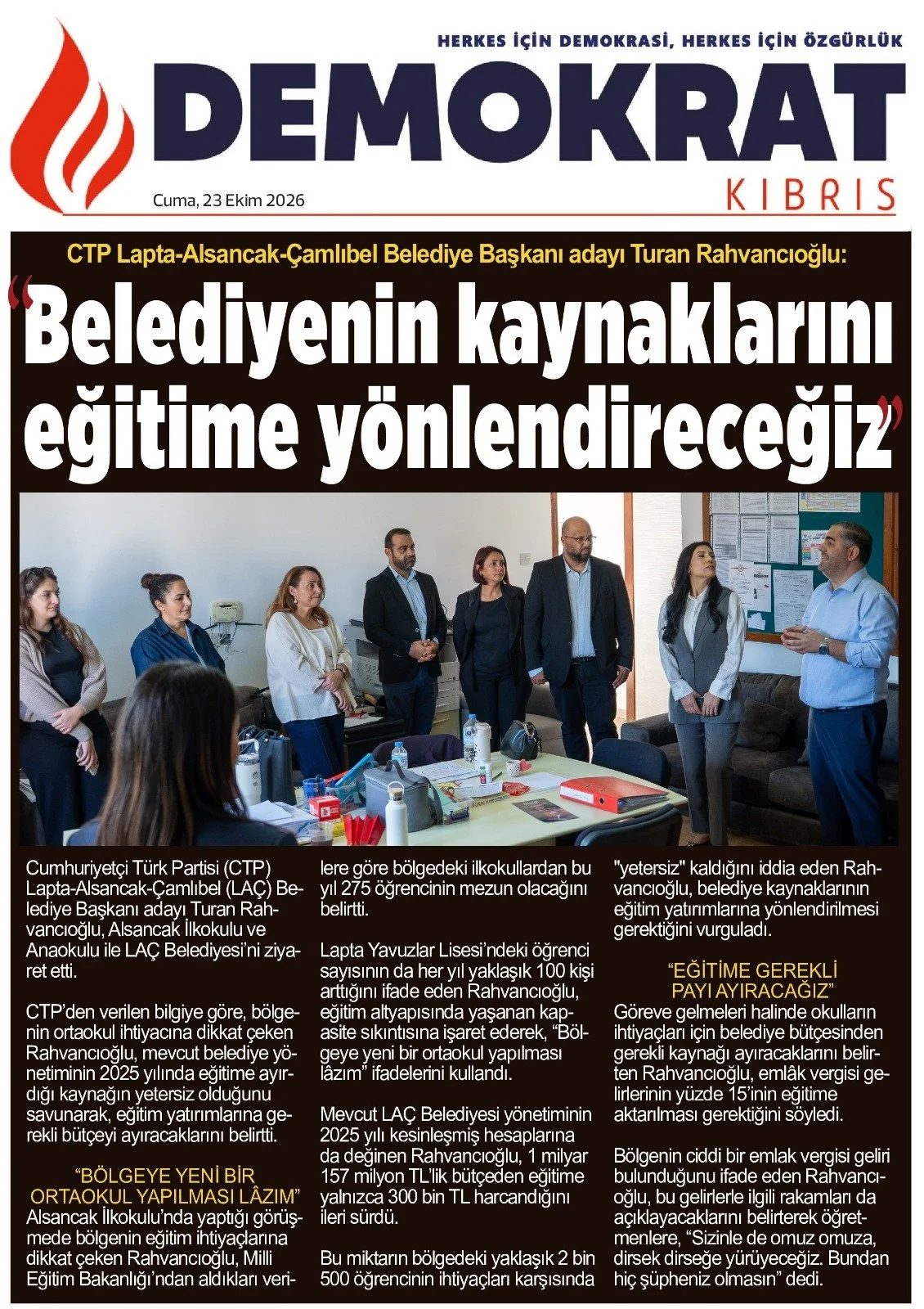 Gazete Manşetleri - 23 Ekim 2024 - 33