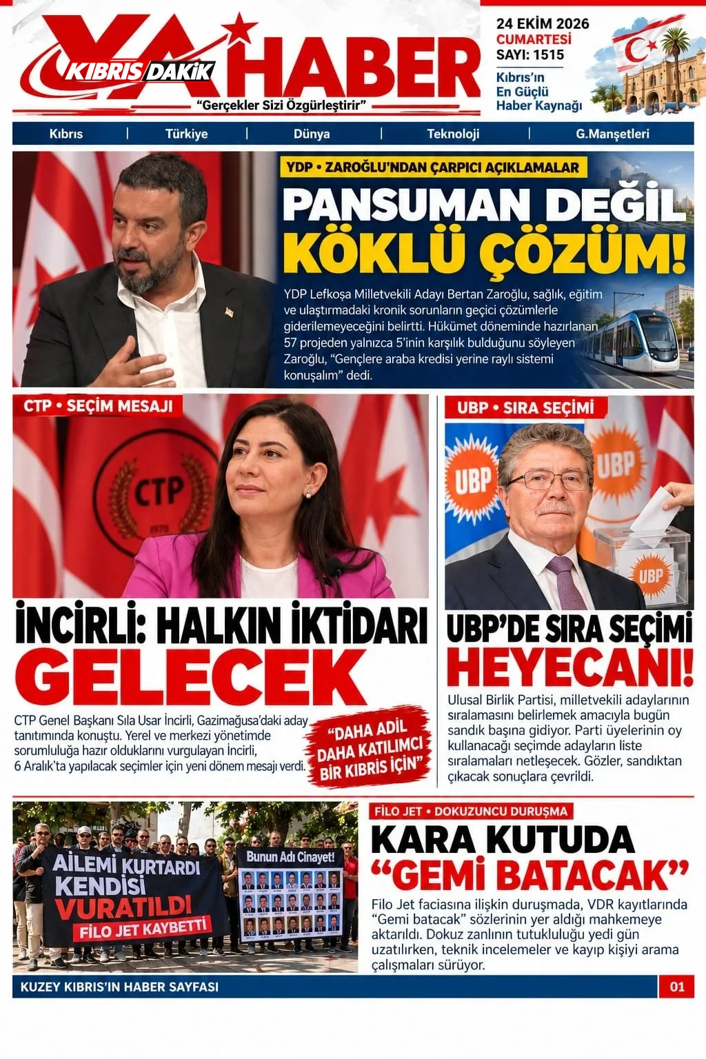 Gazete Manşetleri - 24 Ekim 2026 - 8