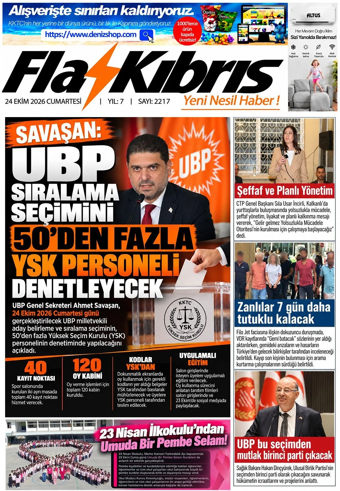 Gazete Manşetleri - 24 Ekim 2026 - 25