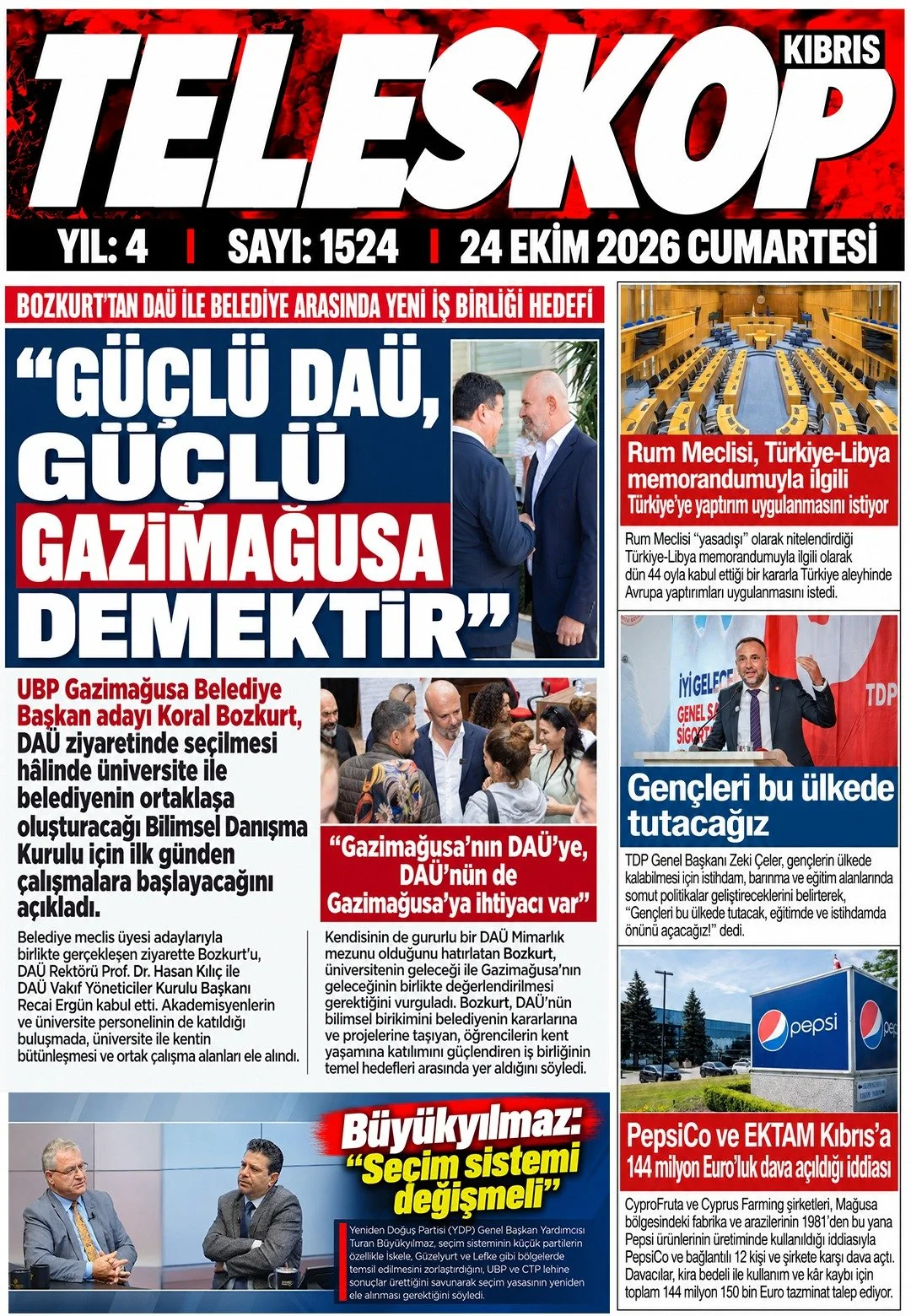 Gazete Manşetleri - 24 Ekim 2026 - 28