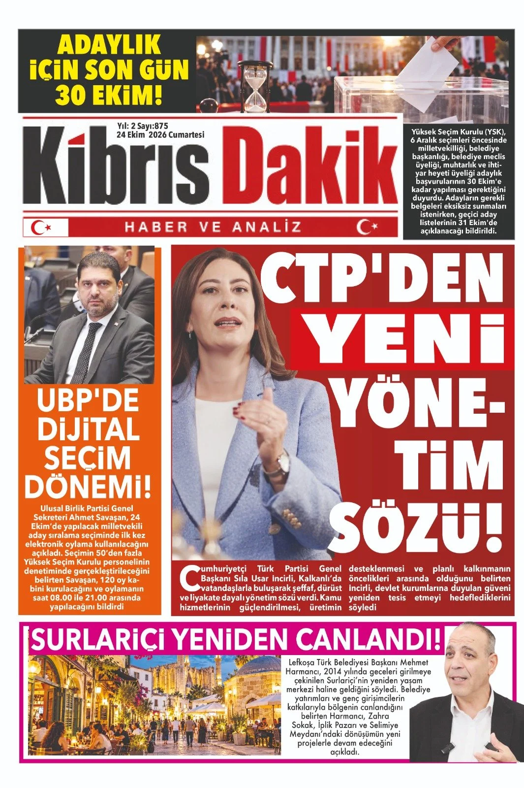 Gazete Manşetleri - 24 Ekim 2026 - 12