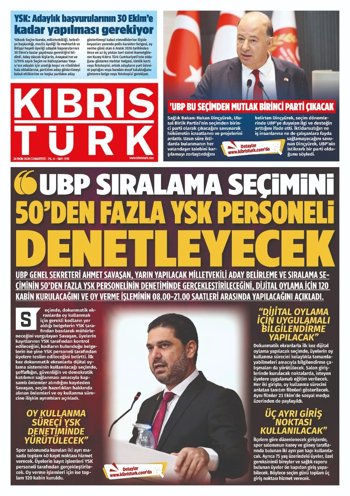 Gazete Manşetleri - 24 Ekim 2026 - 18