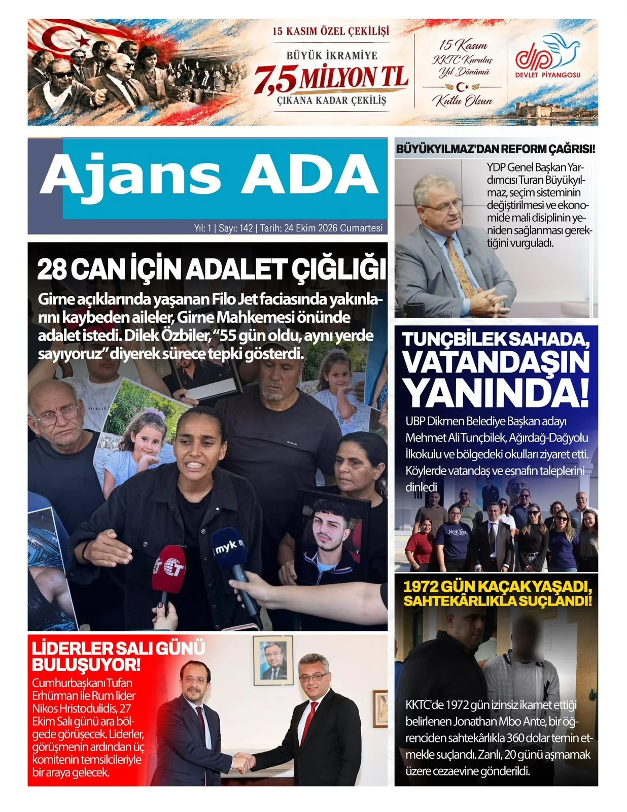 Gazete Manşetleri - 24 Ekim 2026 - 11