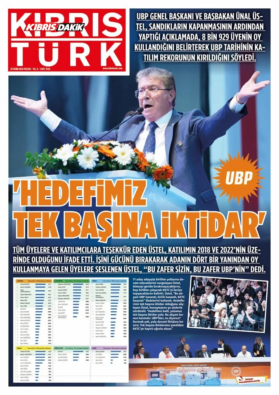 Gazete Manşetleri - 25 Ekim 2026 - 1