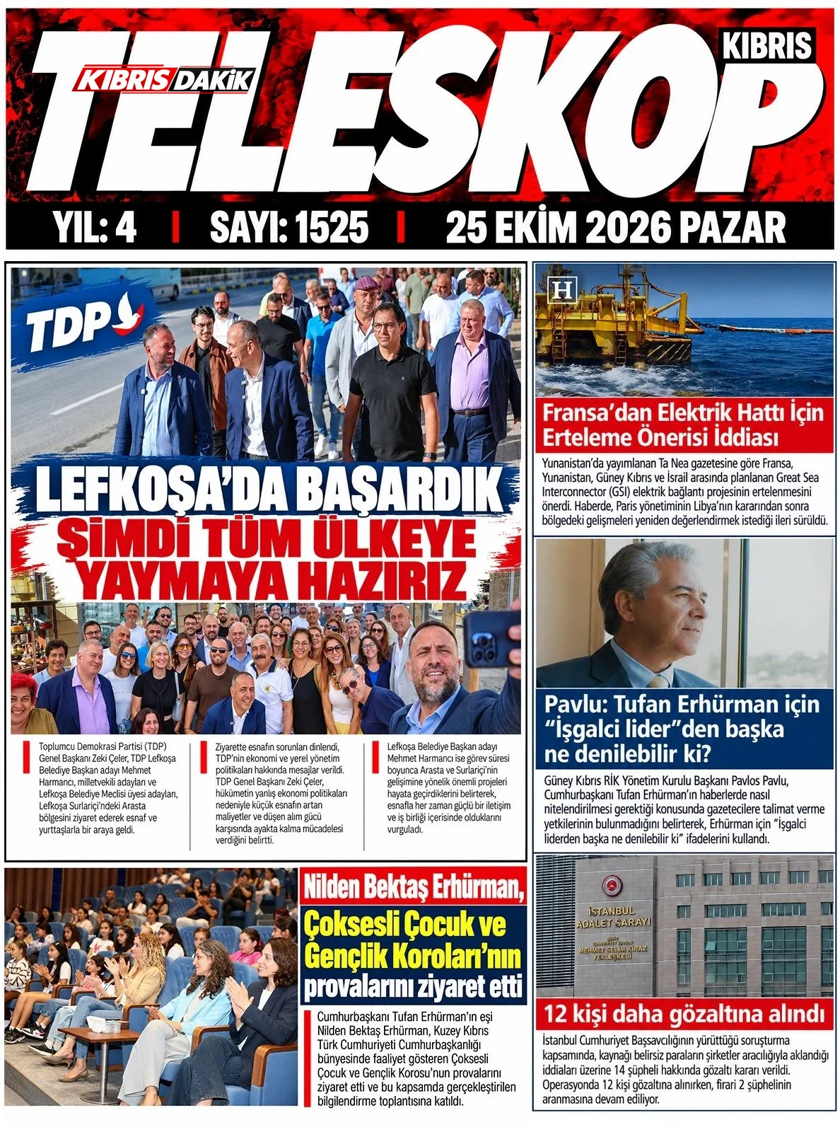 Gazete Manşetleri - 25 Ekim 2026 - 4
