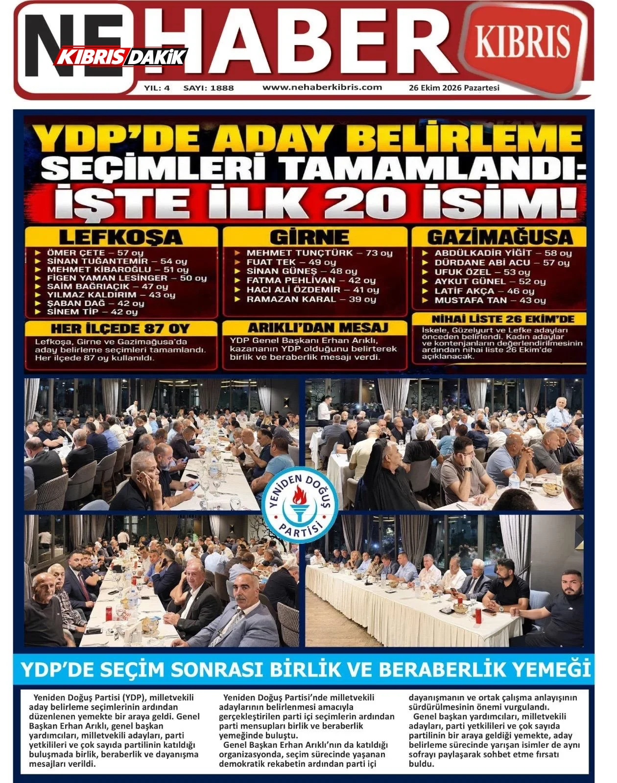 Gazete Manşetleri - 26 Ekim 2026 - 9