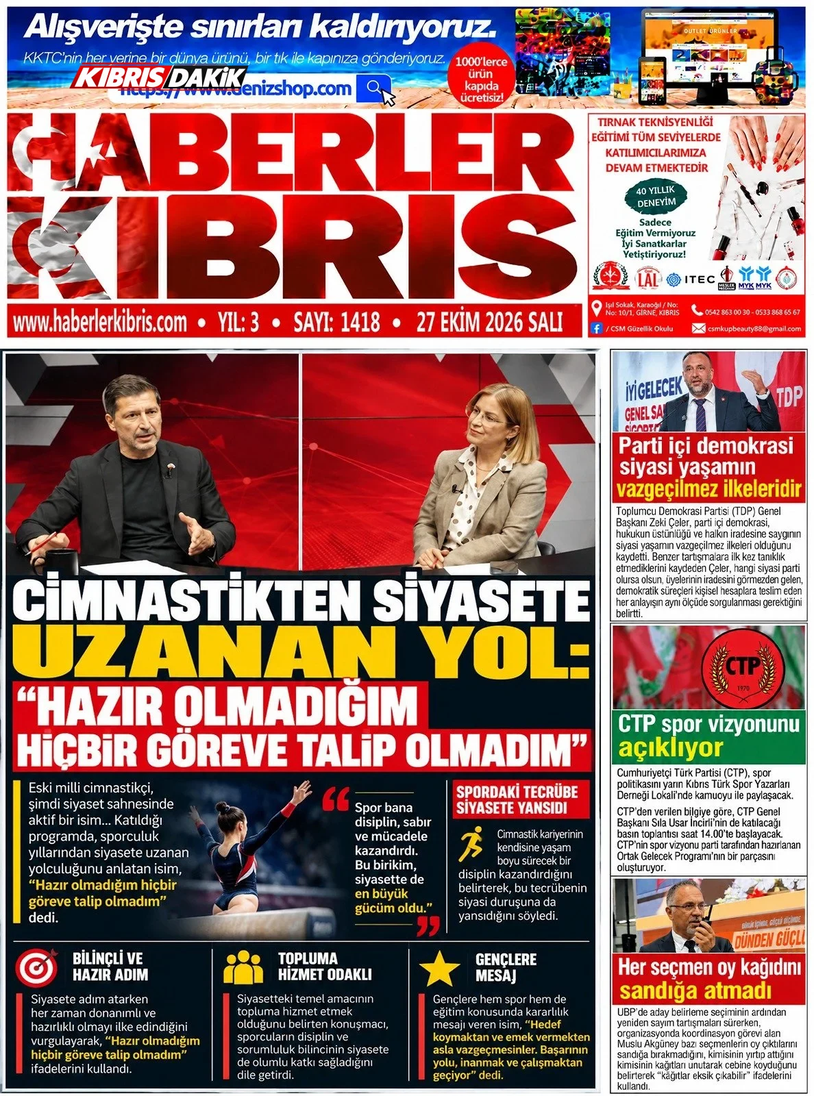 Gazete Manşetleri - 27 Ekim 2026 - 15