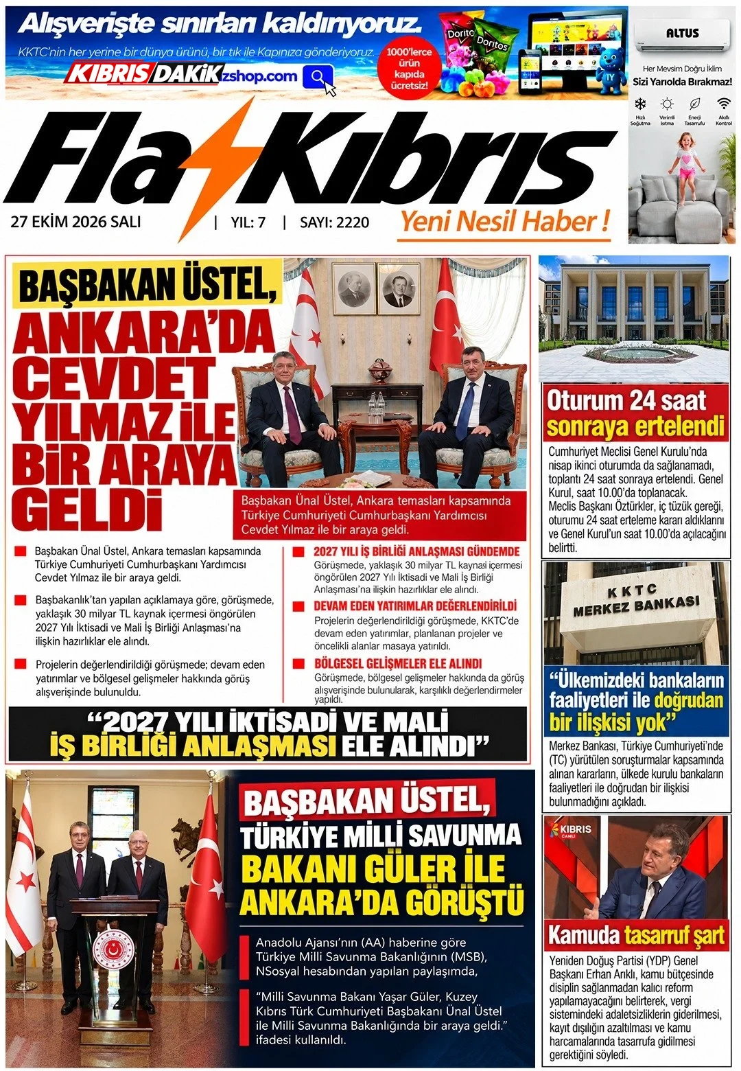Gazete Manşetleri - 27 Ekim 2026 - 13