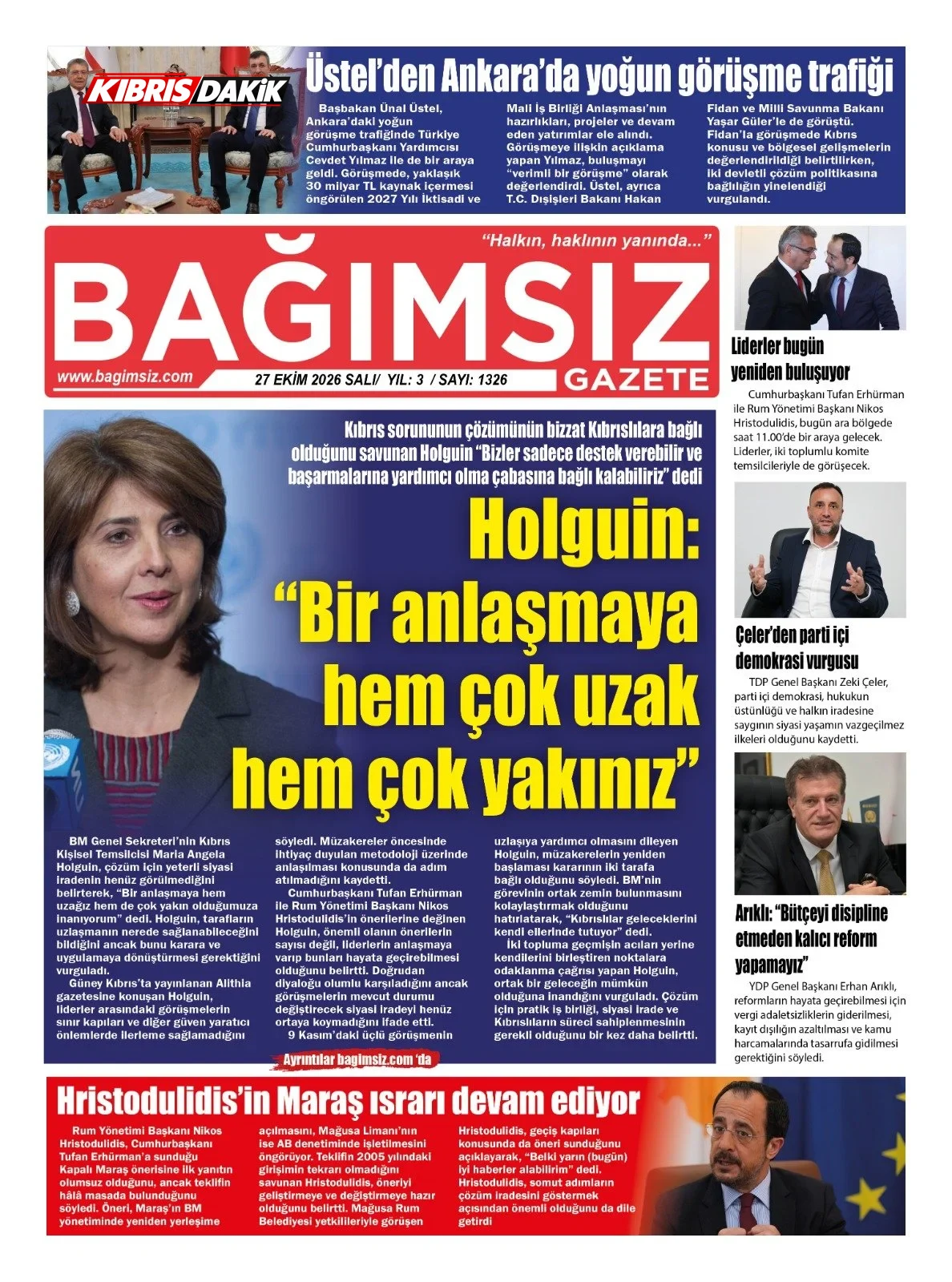 Gazete Manşetleri - 27 Ekim 2026 - 12