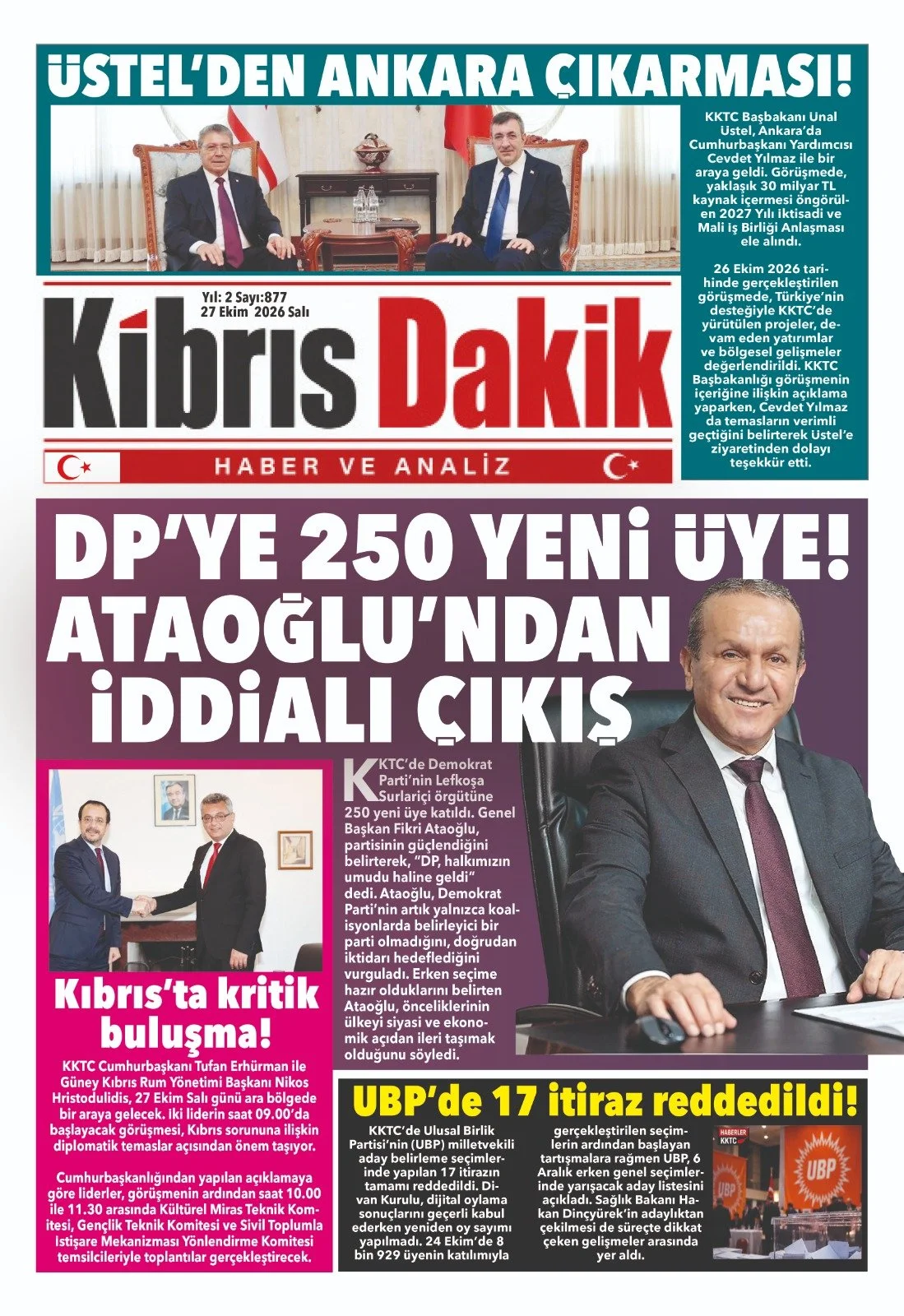 Gazete Manşetleri - 27 Ekim 2026 - 25