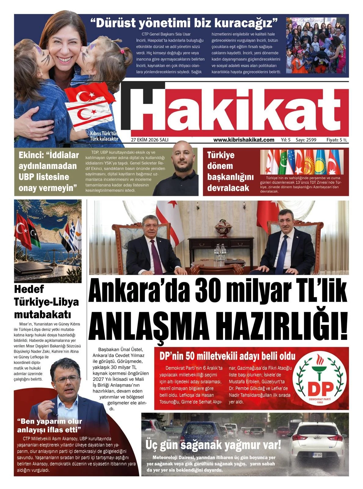 Gazete Manşetleri - 27 Ekim 2026 - 21