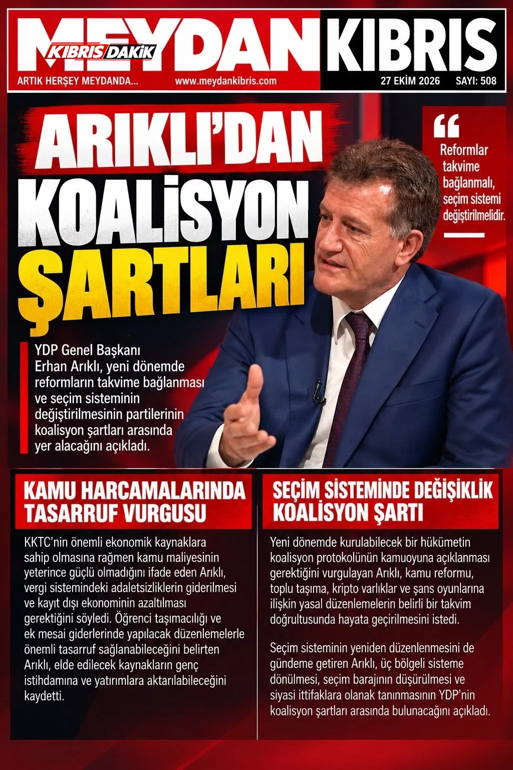 Gazete Manşetleri - 27 Ekim 2026 - 9