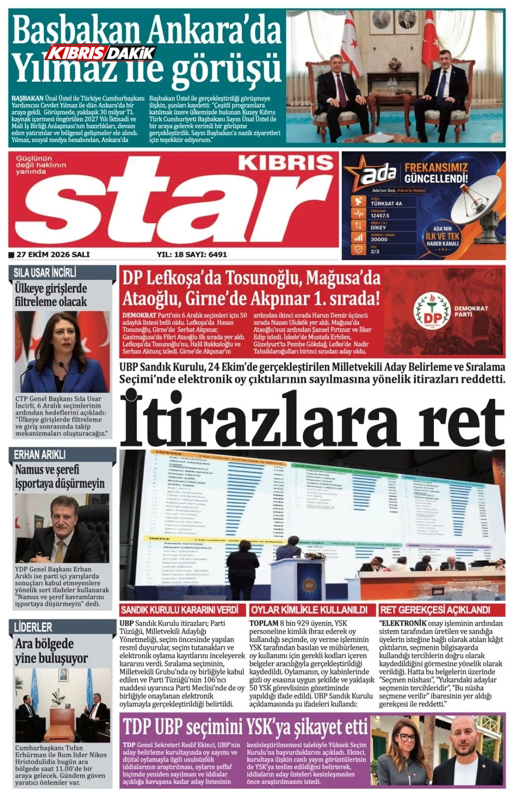 Gazete Manşetleri - 27 Ekim 2026 - 4