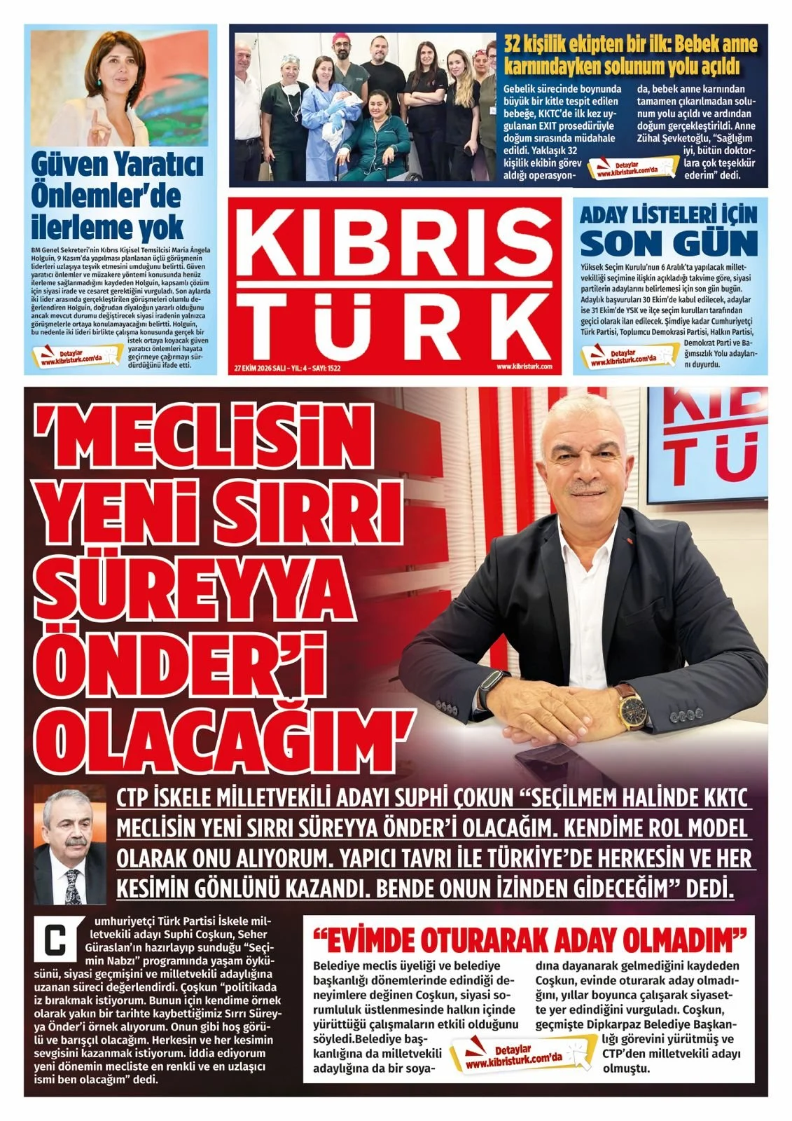 Gazete Manşetleri - 27 Ekim 2026 - 20