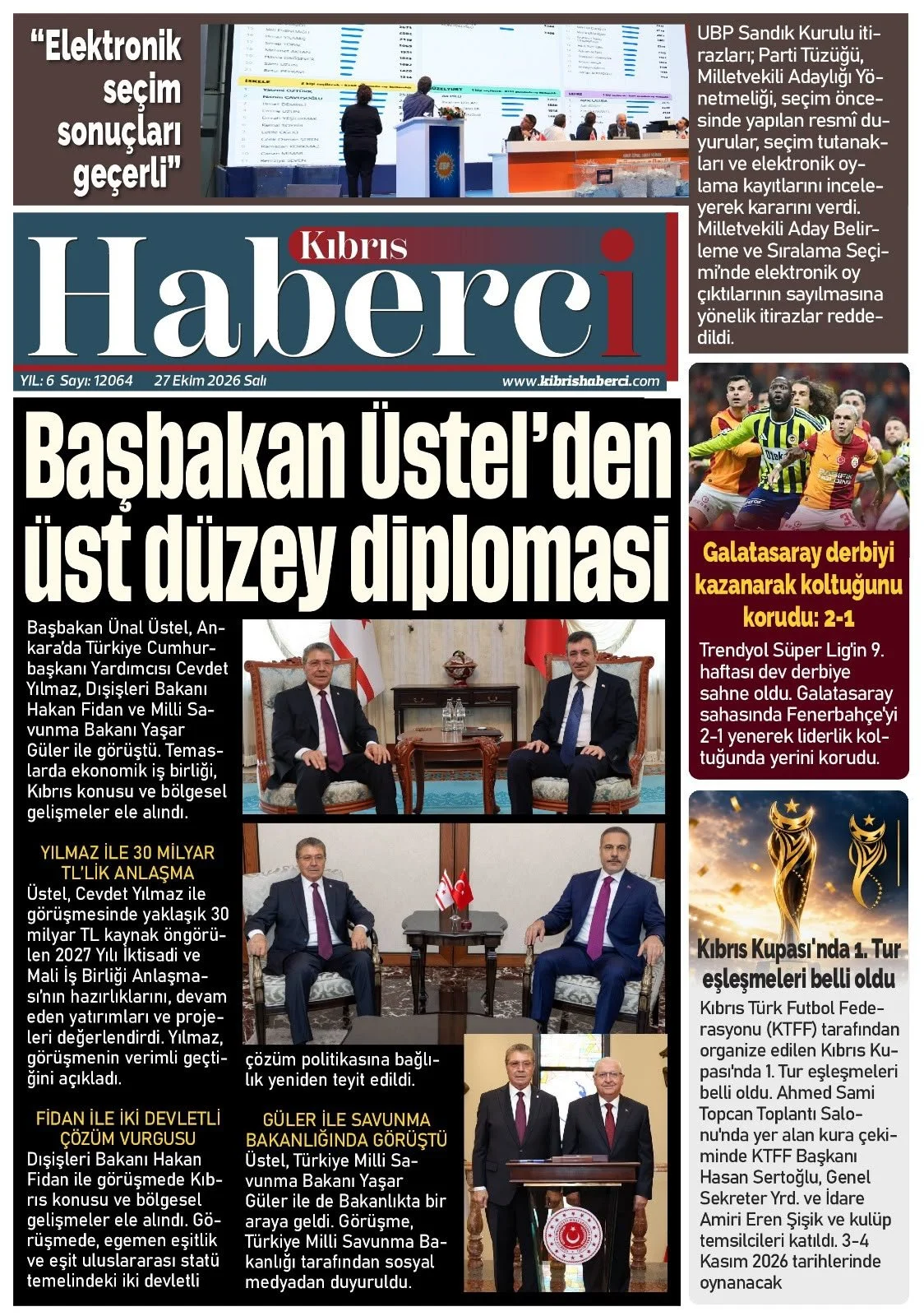 Gazete Manşetleri - 27 Ekim 2026 - 27