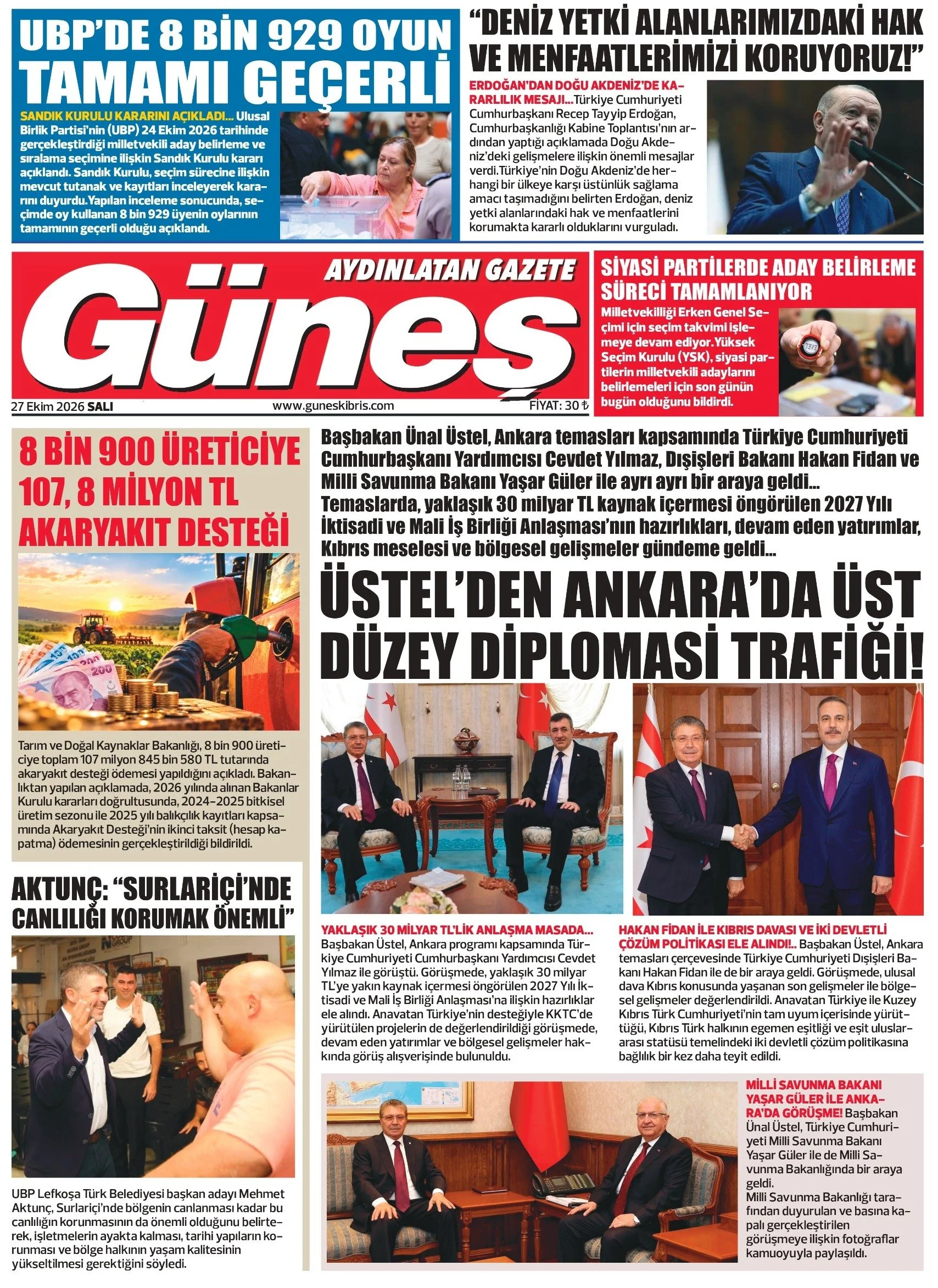 Gazete Manşetleri - 27 Ekim 2026 - 7