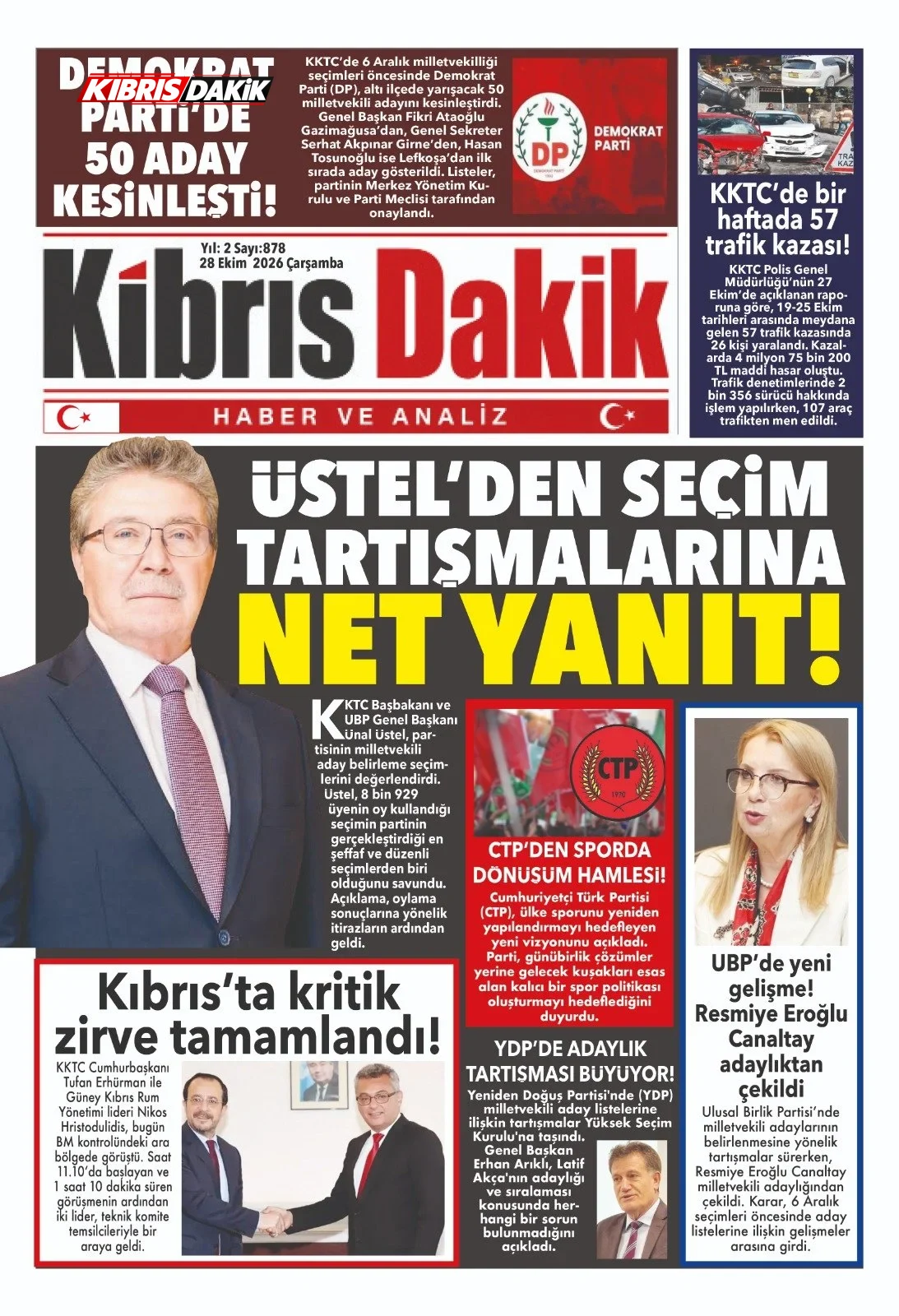 Gazete Manşetleri - 28 ekim 2026 - 8