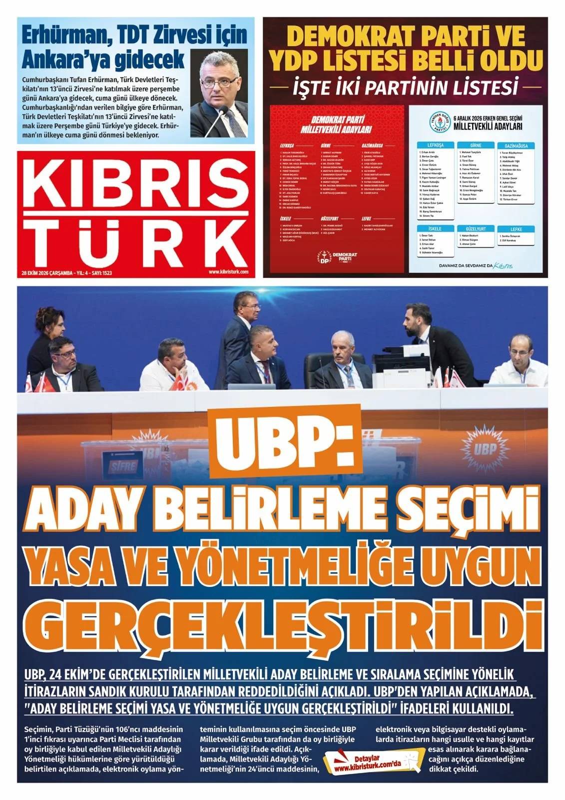 Gazete Manşetleri - 28 ekim 2026 - 34