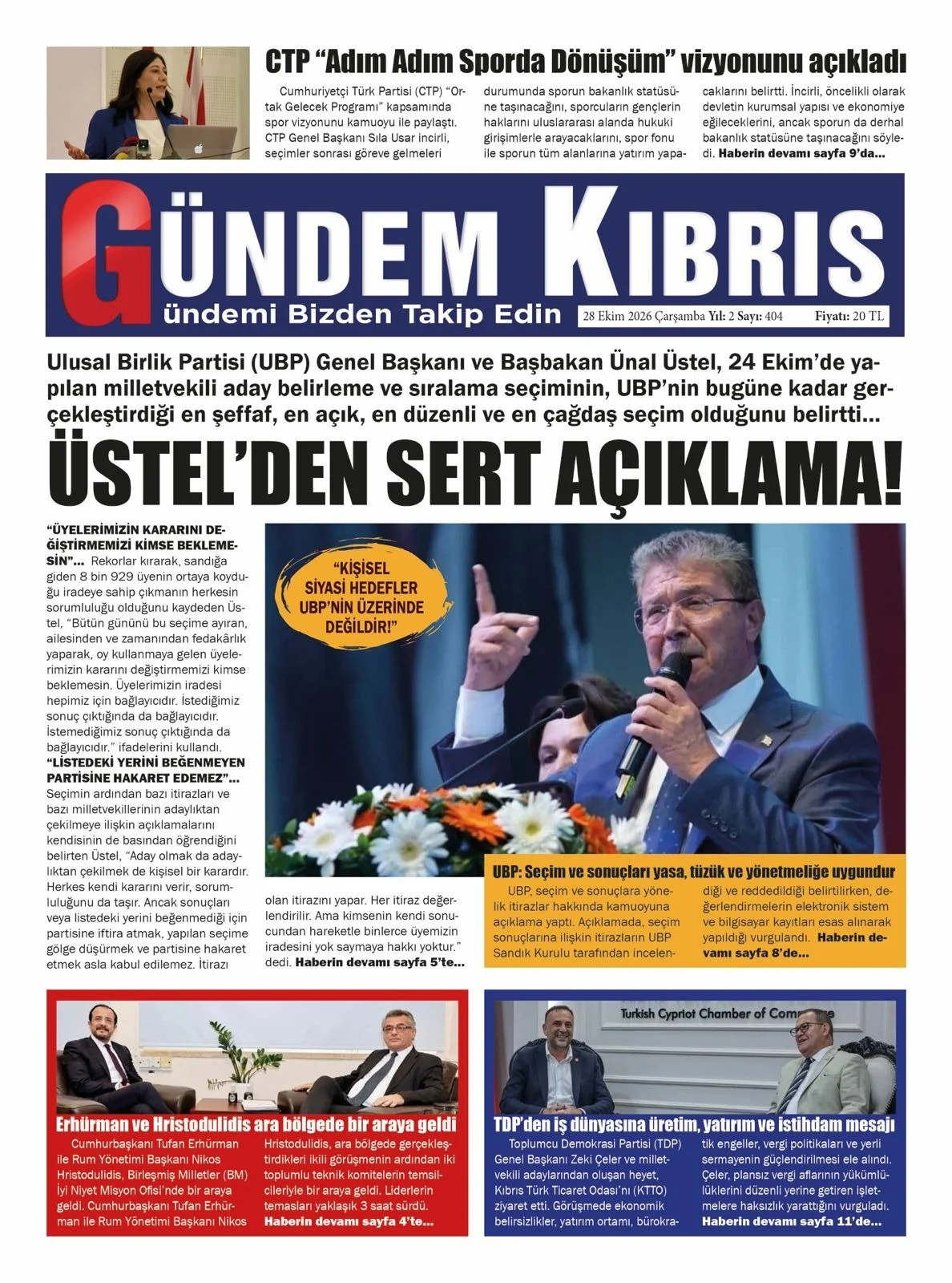 Gazete Manşetleri - 28 ekim 2026 - 32