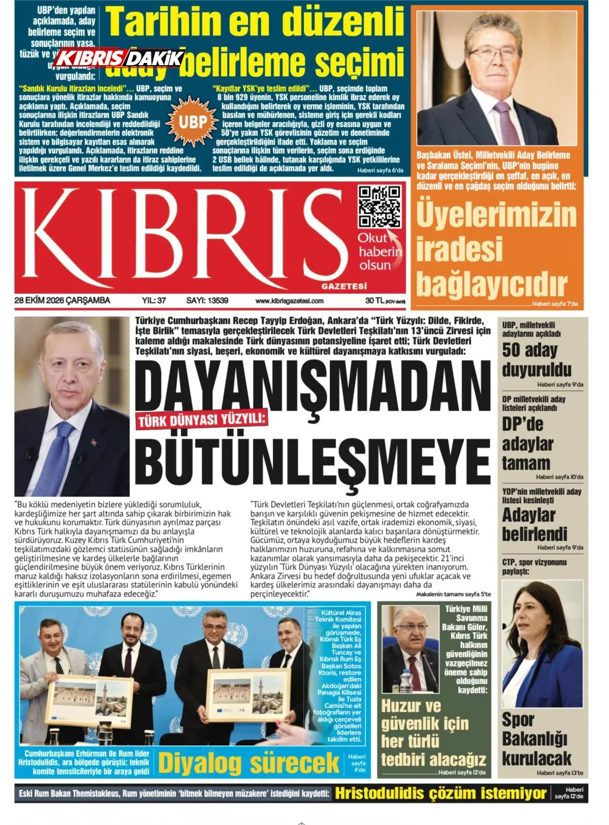 Gazete Manşetleri - 28 ekim 2026 - 5