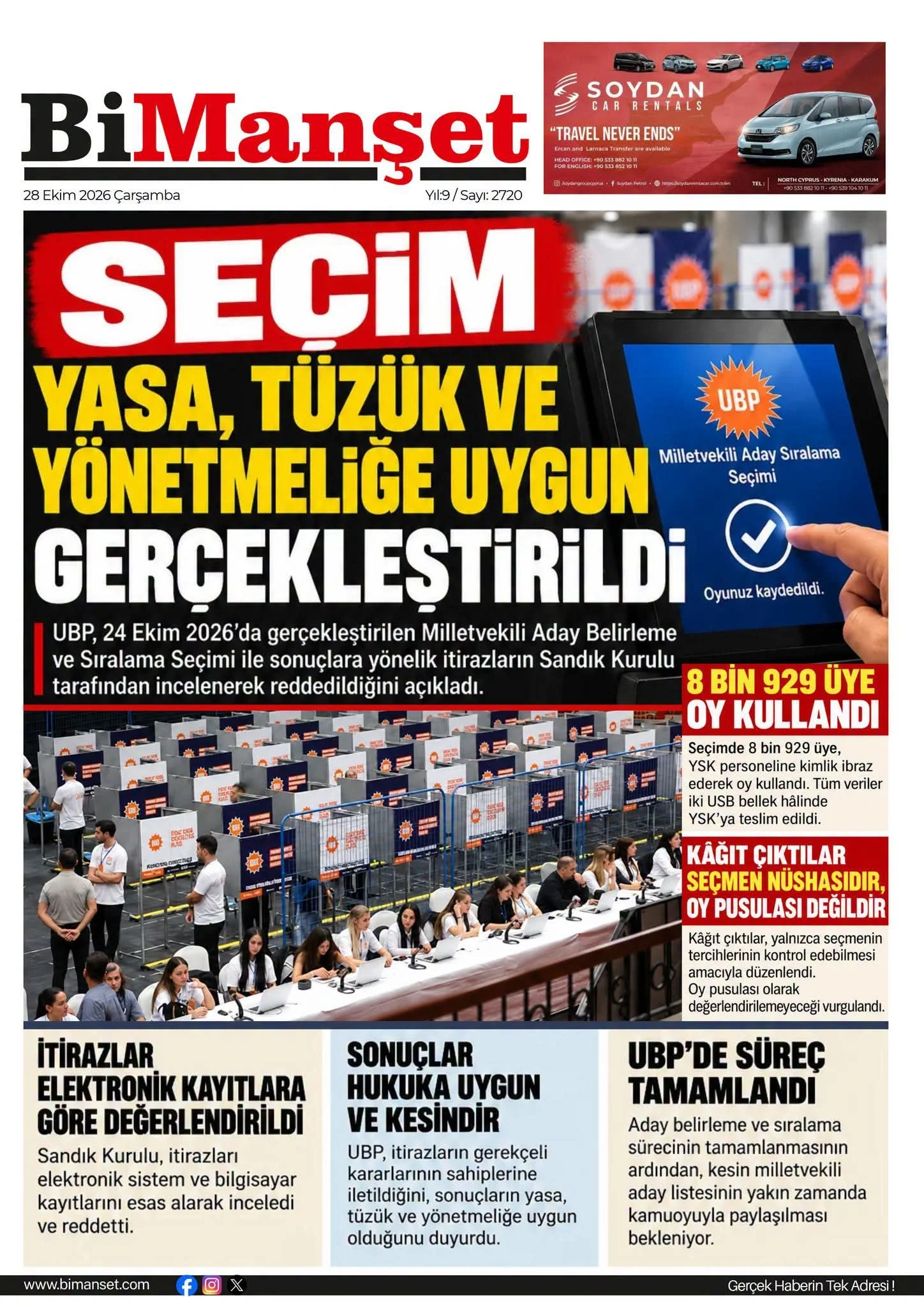 Gazete Manşetleri - 28 ekim 2026 - 28