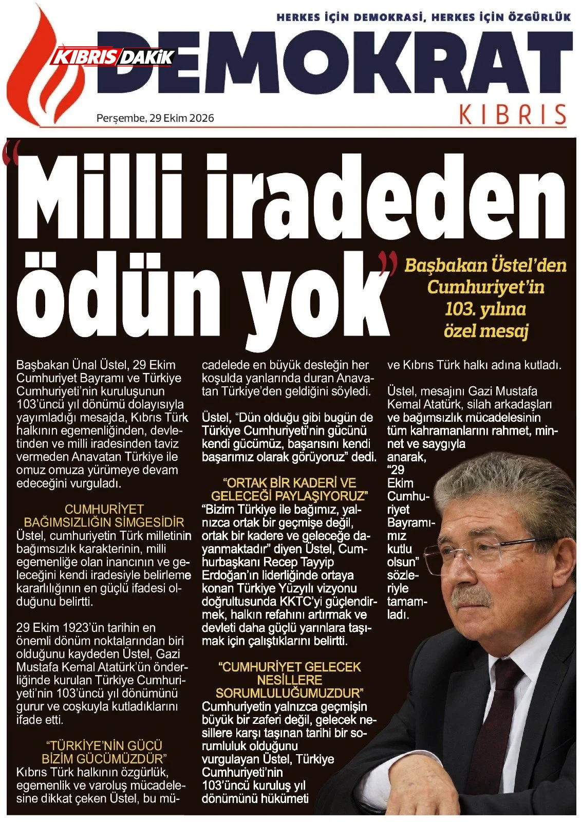Gazete Manşetleri - 29 Ekim 2026 - 25