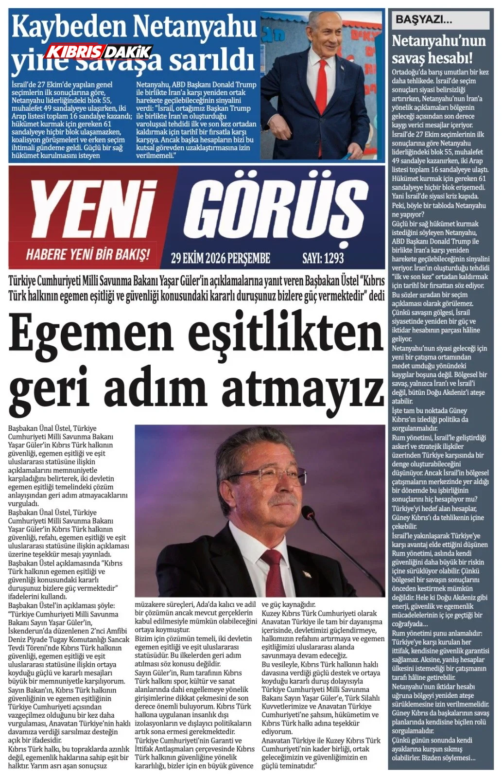 Gazete Manşetleri - 29 Ekim 2026 - 20