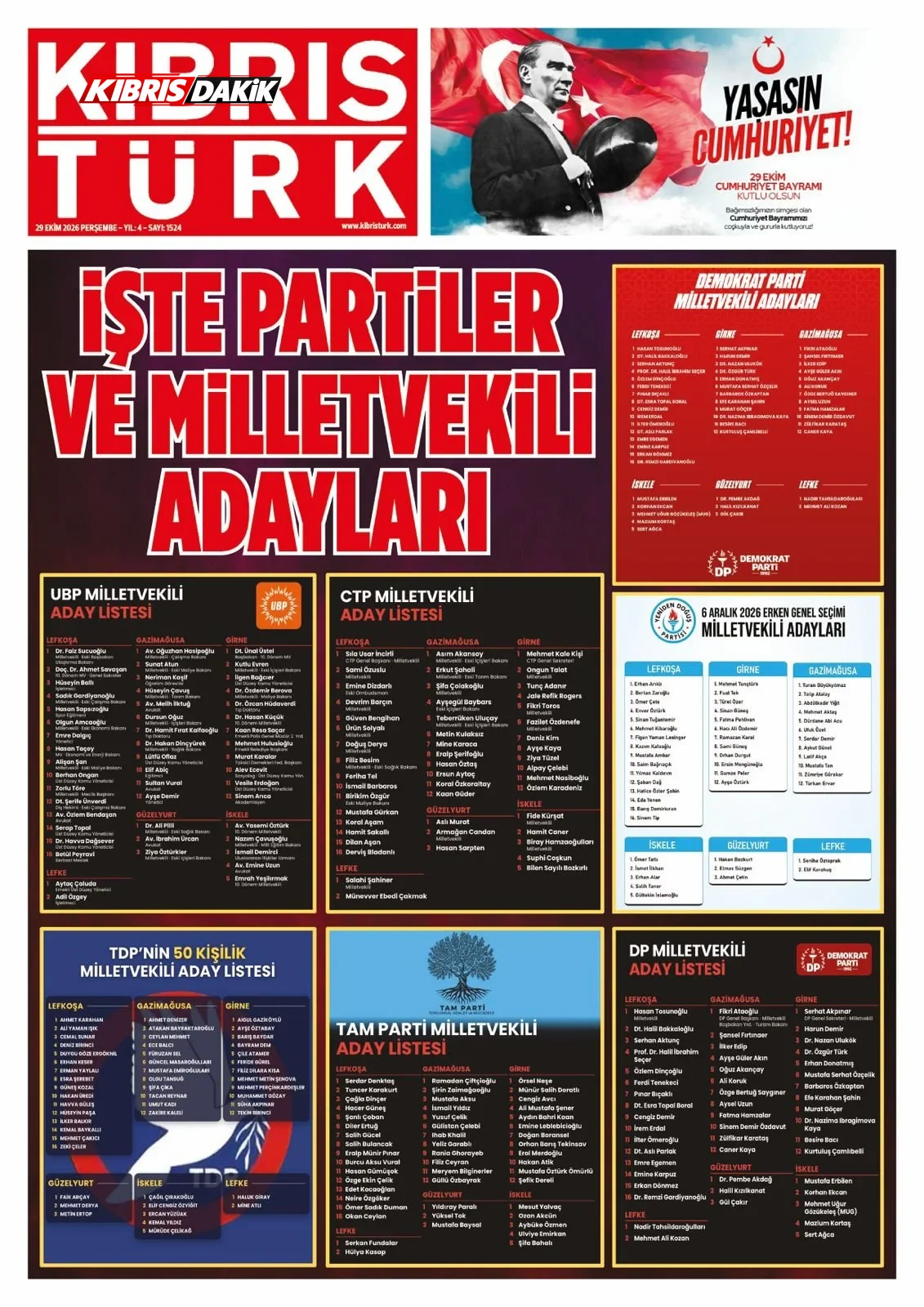 Gazete Manşetleri - 29 Ekim 2026 - 9
