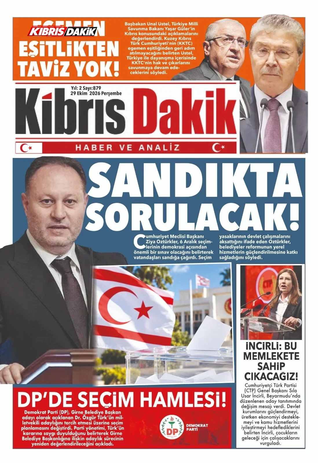 Gazete Manşetleri - 29 Ekim 2026 - 13