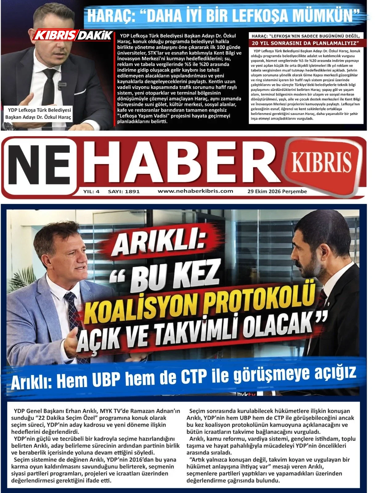 Gazete Manşetleri - 29 Ekim 2026 - 7