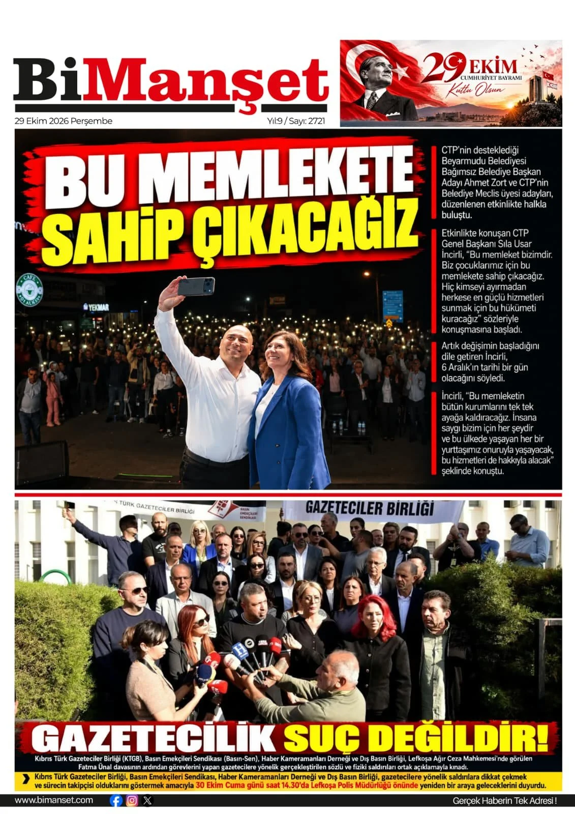 Gazete Manşetleri - 29 Ekim 2026 - 17