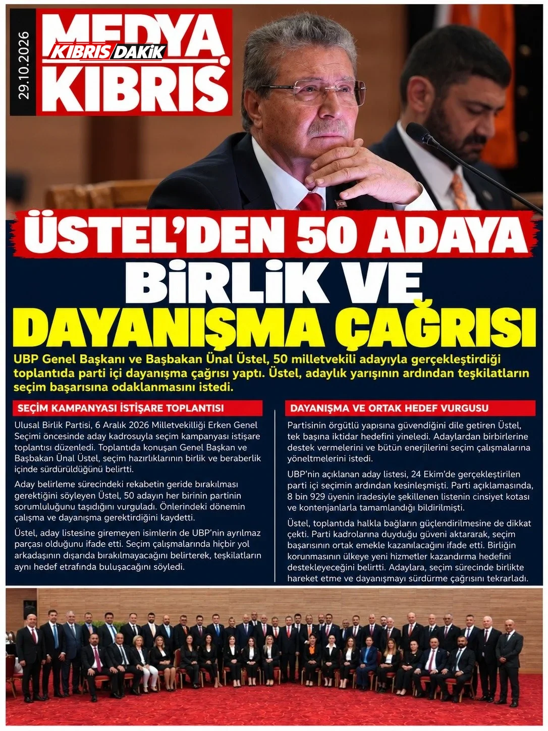 Gazete Manşetleri - 30 Ekim 2026 - 20