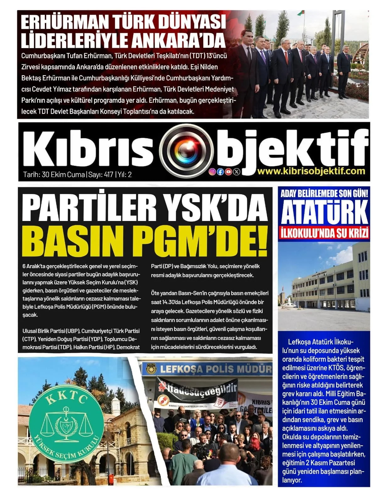 Gazete Manşetleri - 30 Ekim 2026 - 34